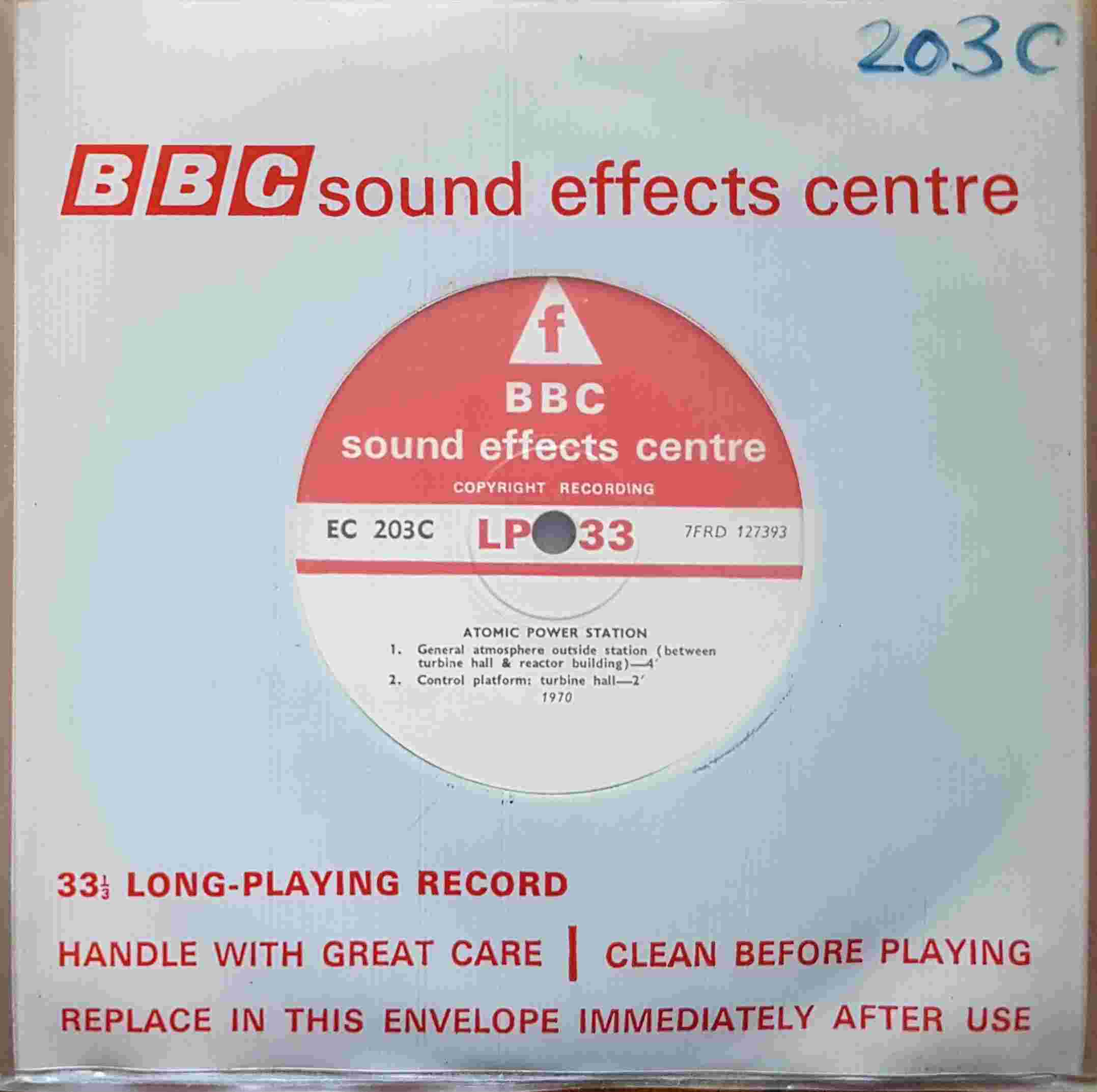Picture of EC 203C Atomic power station by artist Not registered from the BBC singles - Records and Tapes library