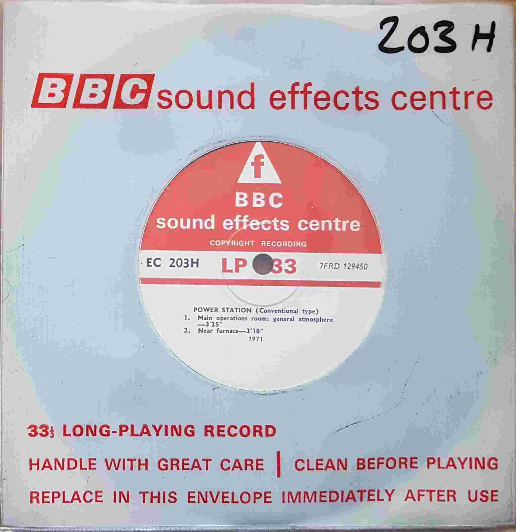 Picture of EC 203H Power station (Conventional type) by artist Not registered from the BBC singles - Records and Tapes library