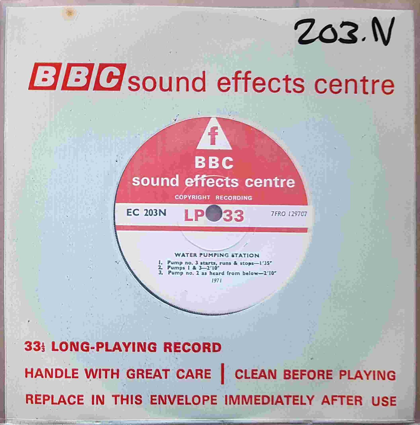 EC 203N Water pumping station Not registered from the BBC singles - Records and Tapes library Picture of EC 203N Water pumping station by artist Not registered from the BBC singles - Records and Tapes library