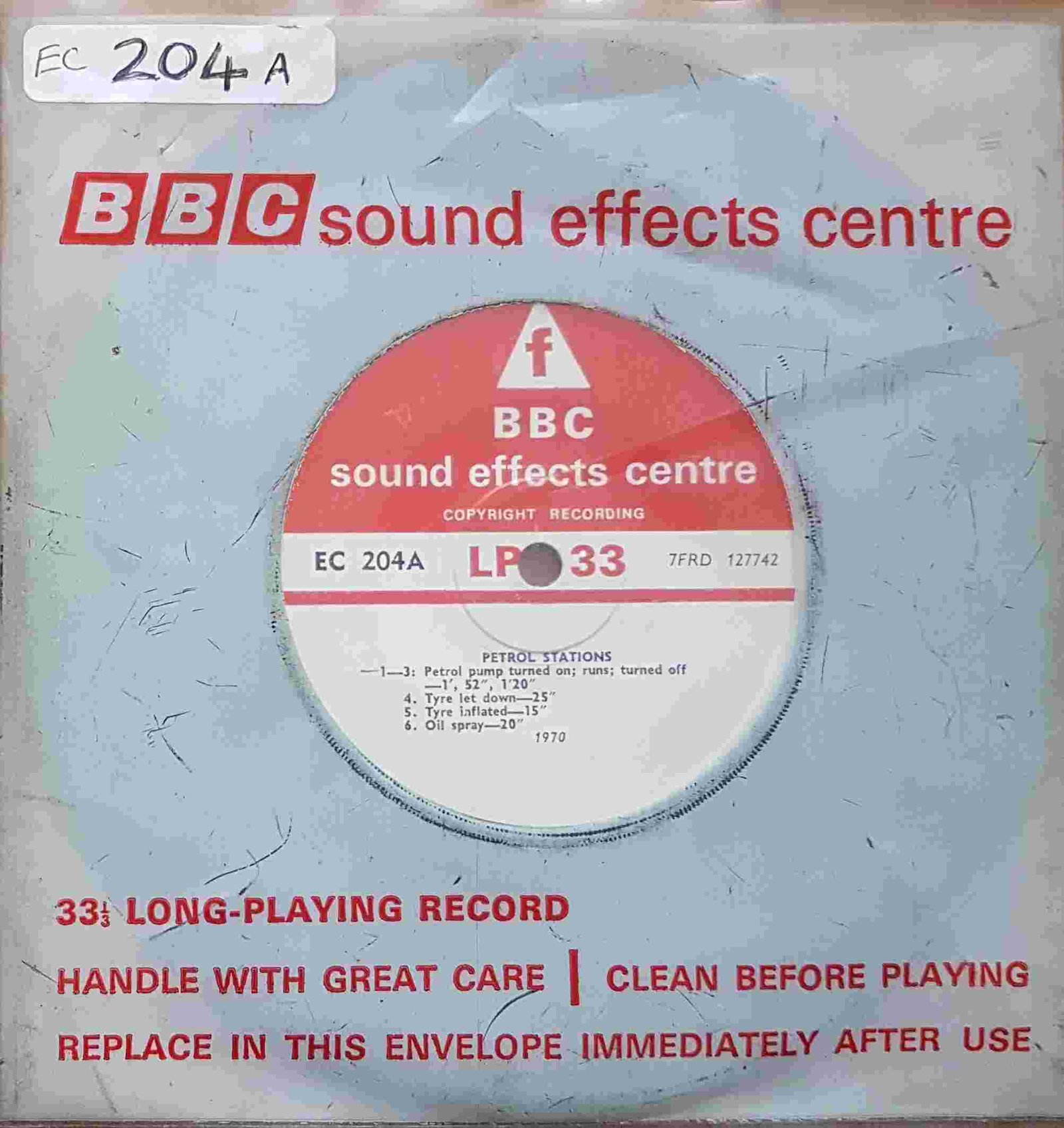 EC 204A Petrol stations Not registered from the BBC singles - Records and Tapes library Picture of EC 204A Petrol stations by artist Not registered from the BBC singles - Records and Tapes library