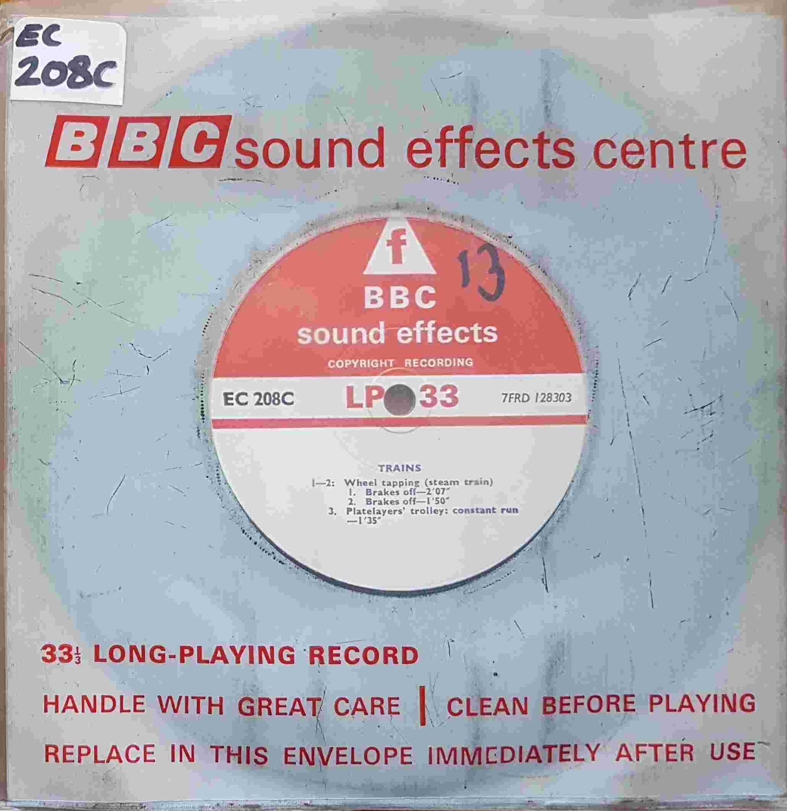 EC 208C Trains Not registered from the BBC singles - Records and Tapes library Picture of EC 208C Trains by artist Not registered from the BBC singles - Records and Tapes library