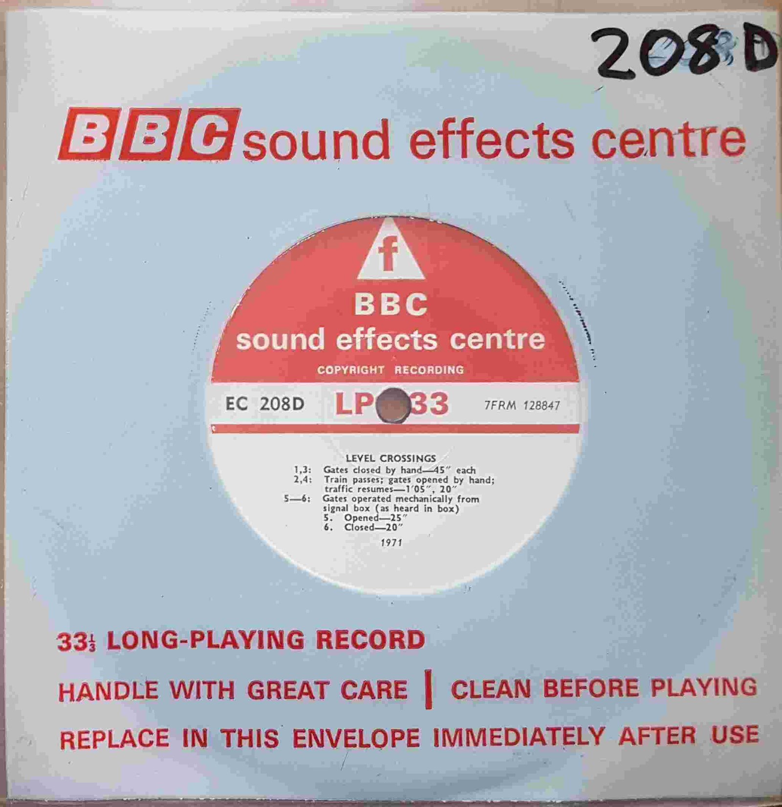 Picture of Level crossings by artist Not registered from the BBC singles - Records and Tapes library