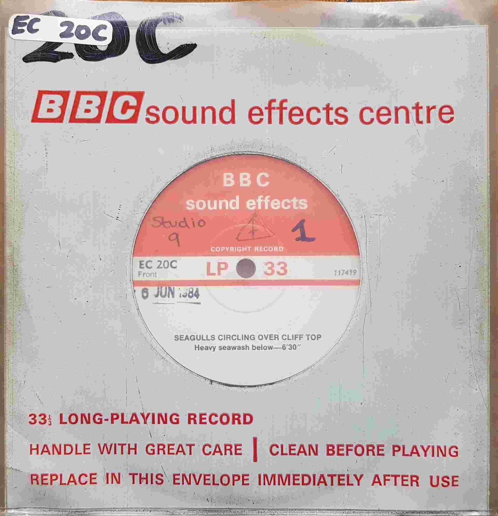 EC 20C Seagulls circling over cliff / Dawn in a suburban garden Not registered from the BBC singles - Records and Tapes library Picture of EC 20C Seagulls circling over cliff / Dawn in a suburban garden by artist Not registered from the BBC singles - Records and Tapes library