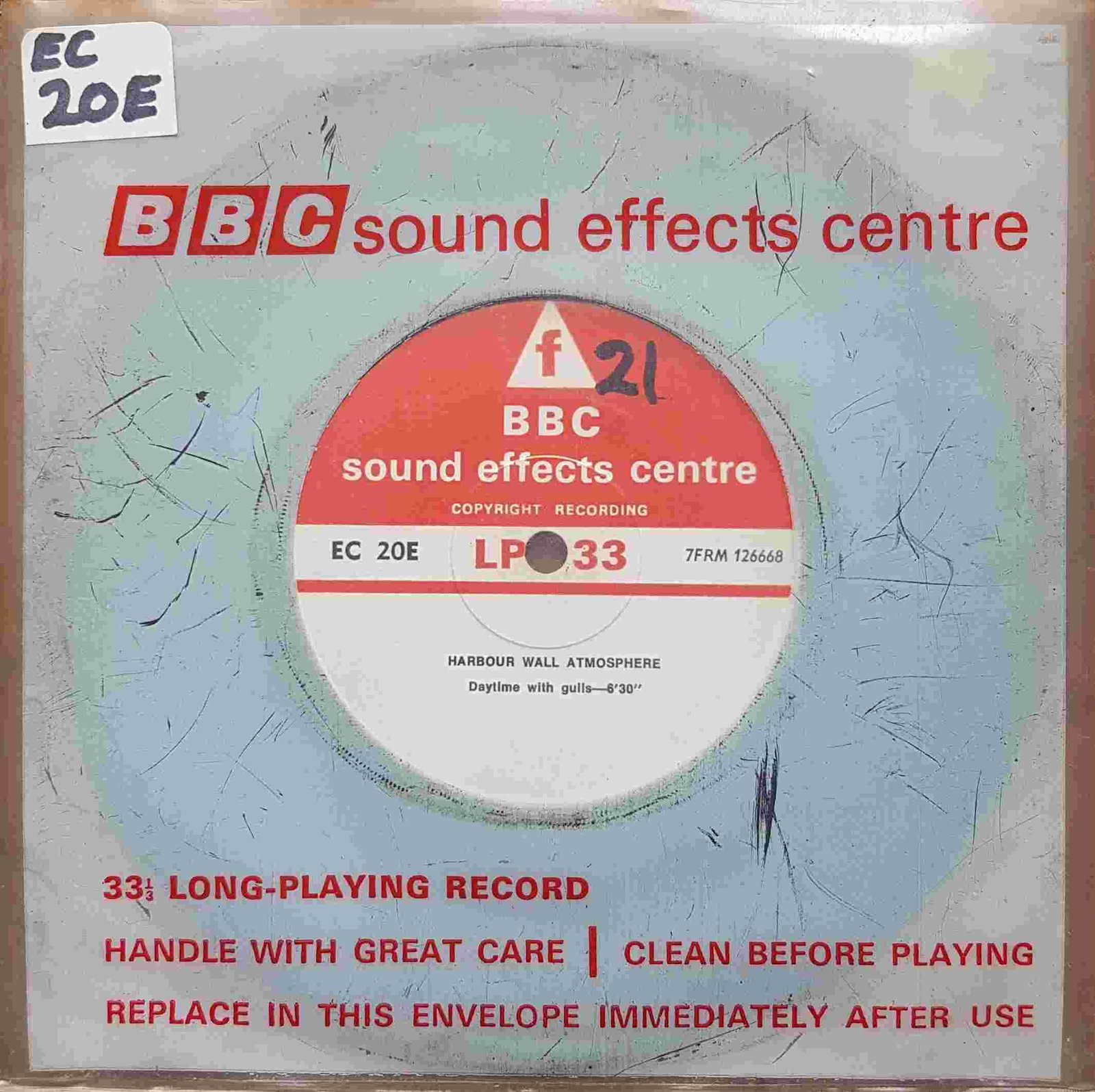 EC 20E Harbour wall atmosphere Not registered from the BBC singles - Records and Tapes library Picture of EC 20E Harbour wall atmosphere by artist Not registered from the BBC singles - Records and Tapes library