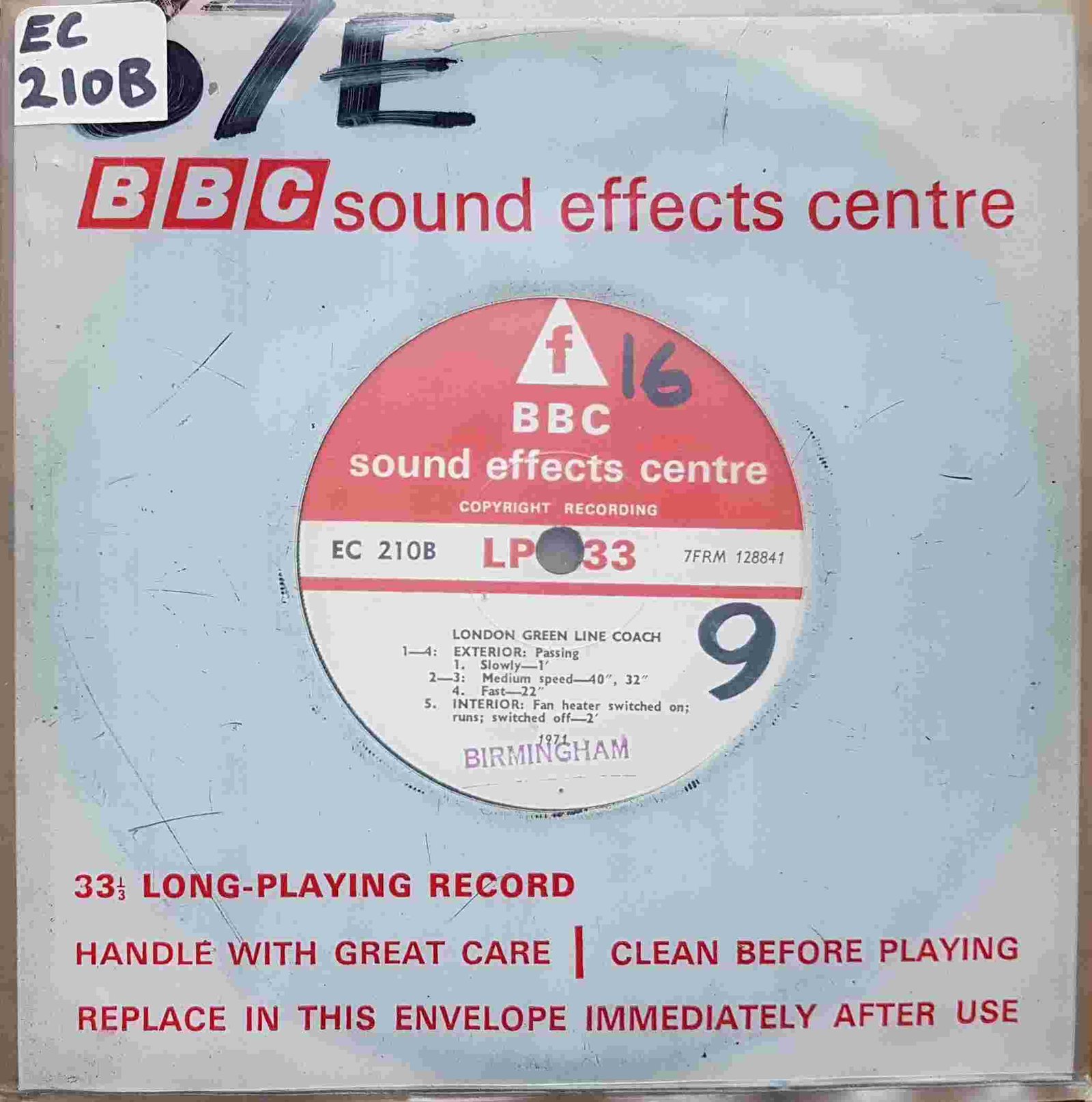 EC 210B London Green Line coach Not registered from the BBC singles - Records and Tapes library Picture of EC 210B London Green Line coach by artist Not registered from the BBC singles - Records and Tapes library
