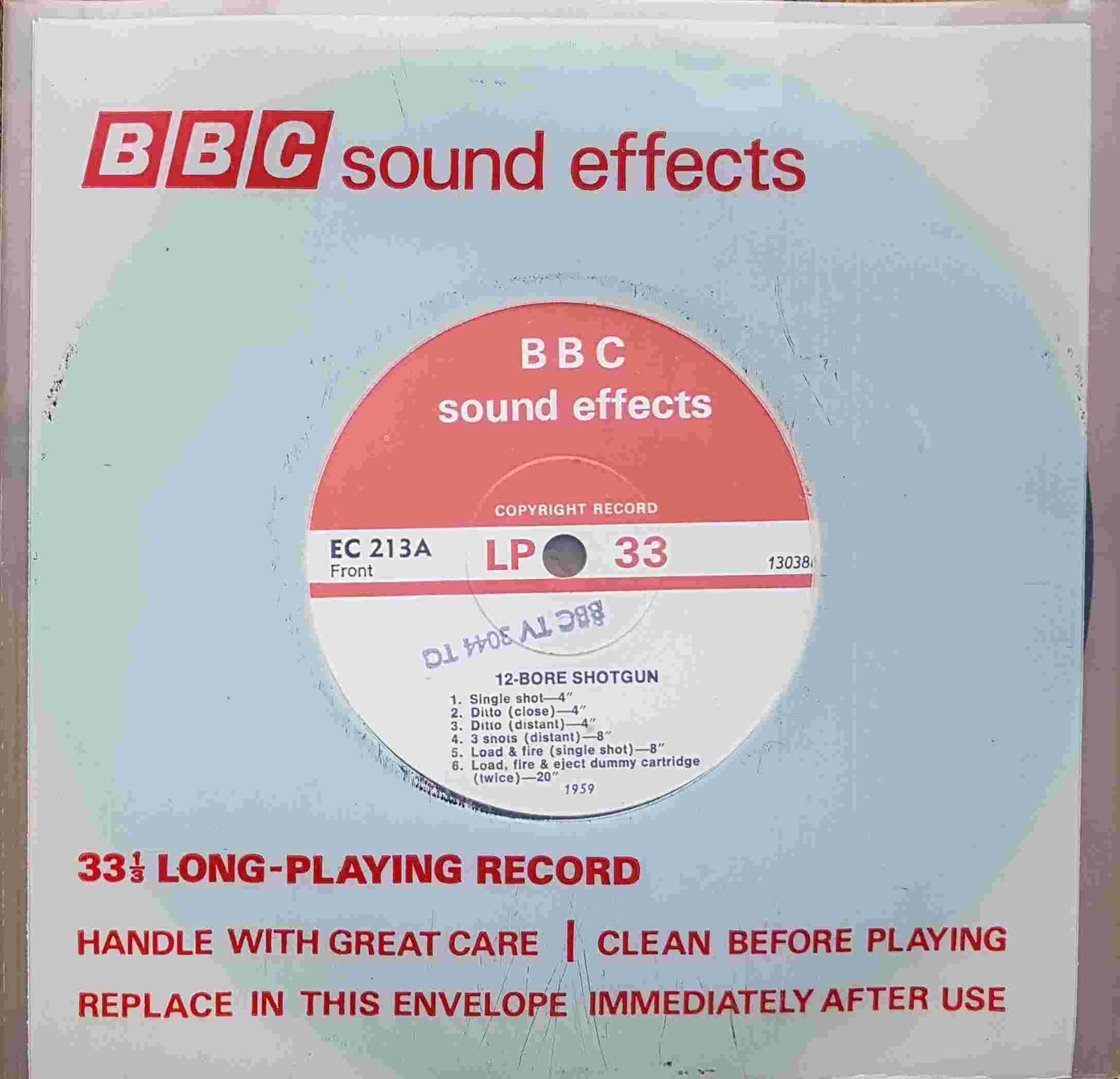 EC 213A Shotguns Not registered from the BBC singles - Records and Tapes library Picture of EC 213A Shotguns by artist Not registered from the BBC singles - Records and Tapes library