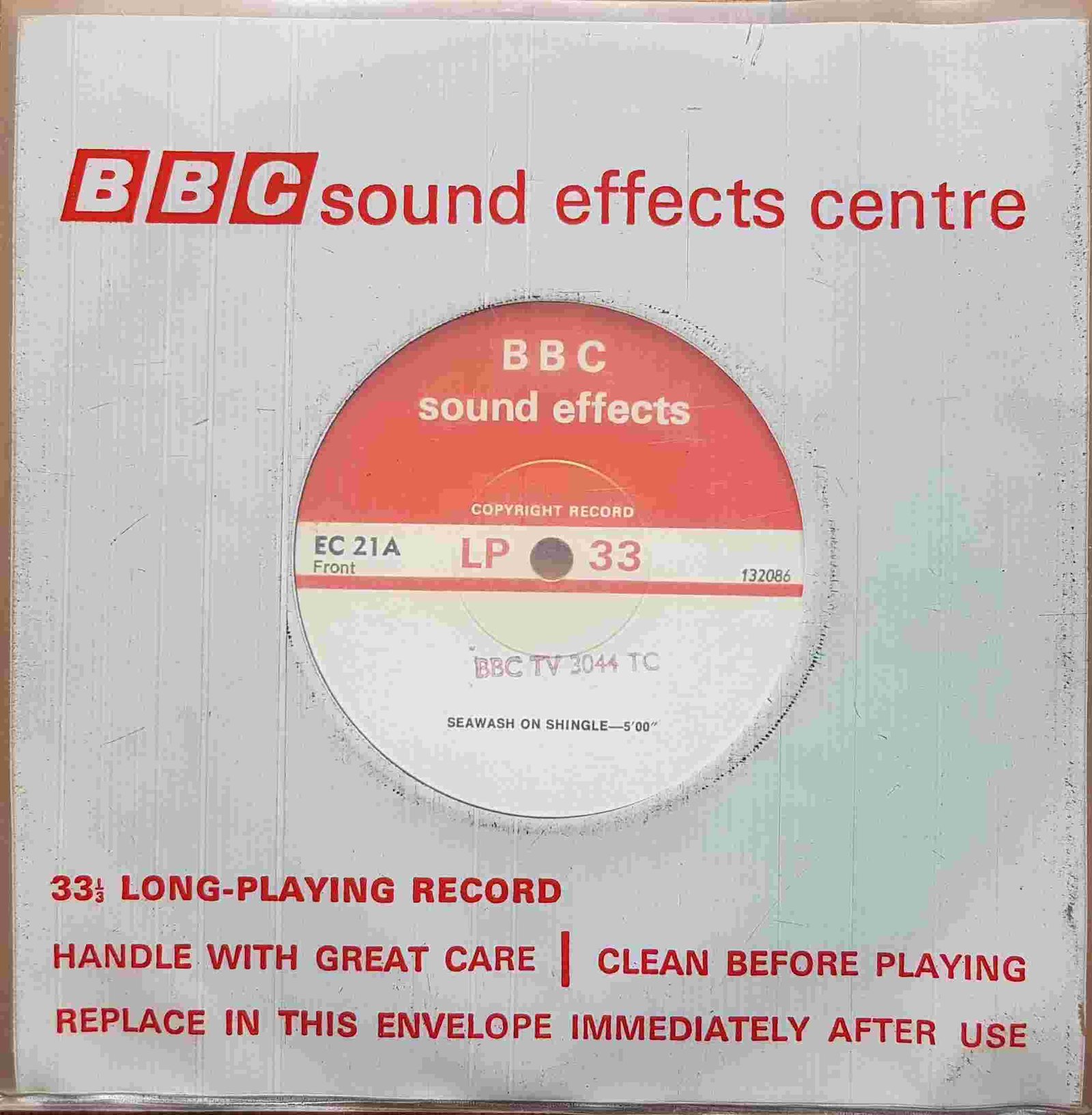 EC 21A Seawash Not registered from the BBC singles - Records and Tapes library Picture of EC 21A Seawash by artist Not registered from the BBC singles - Records and Tapes library