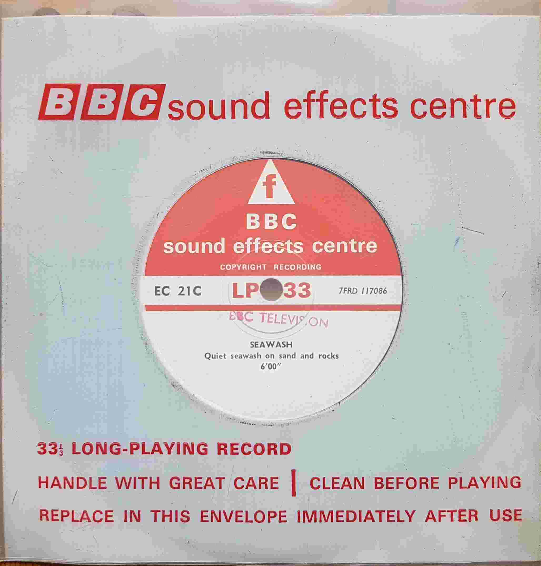 Picture of EC 21C Seawash single by artist Not registered from the BBC records and Tapes library