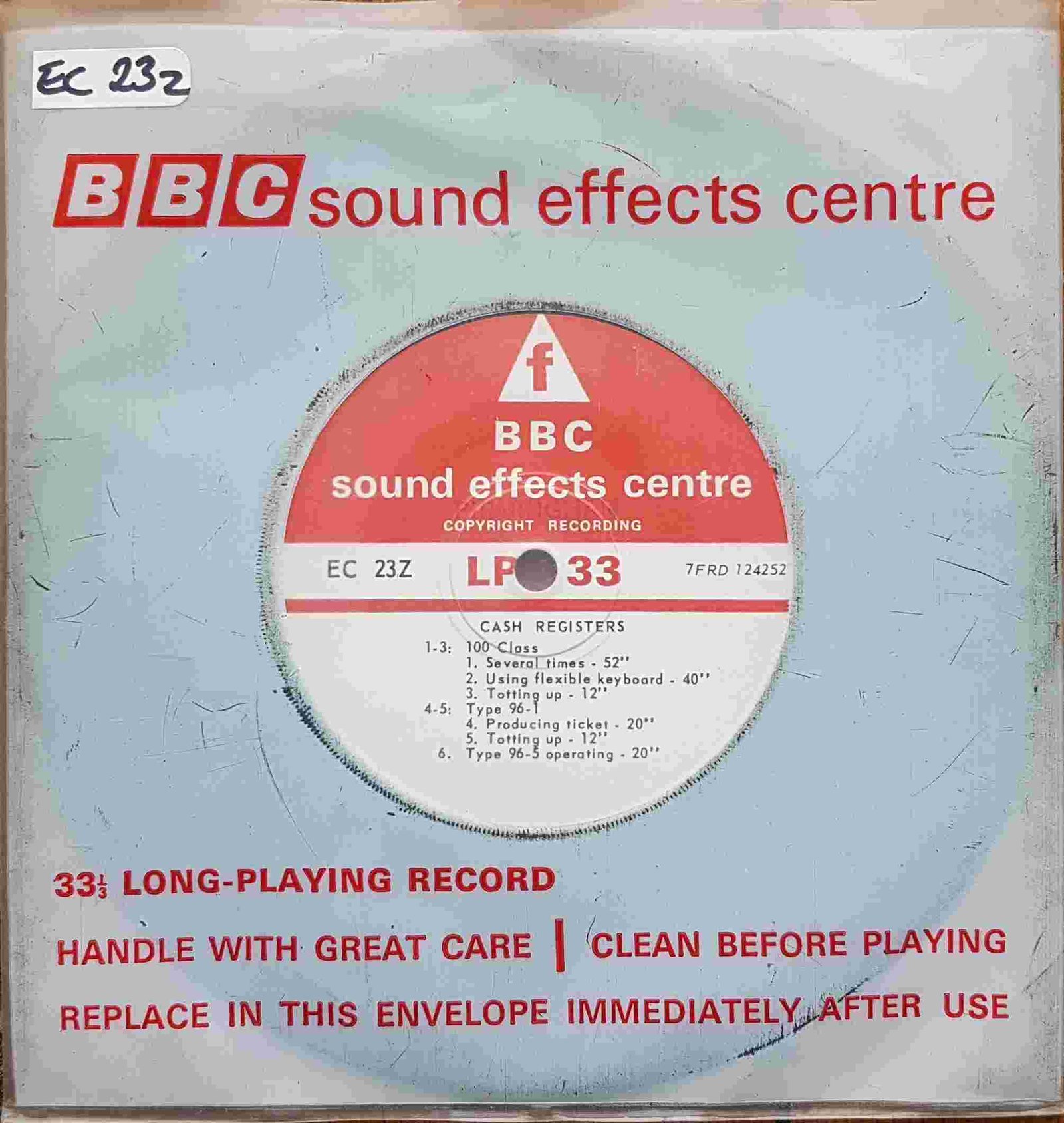 EC 23Z Cash registers Not registered from the BBC singles - Records and Tapes library Picture of EC 23Z Cash registers by artist Not registered from the BBC singles - Records and Tapes library