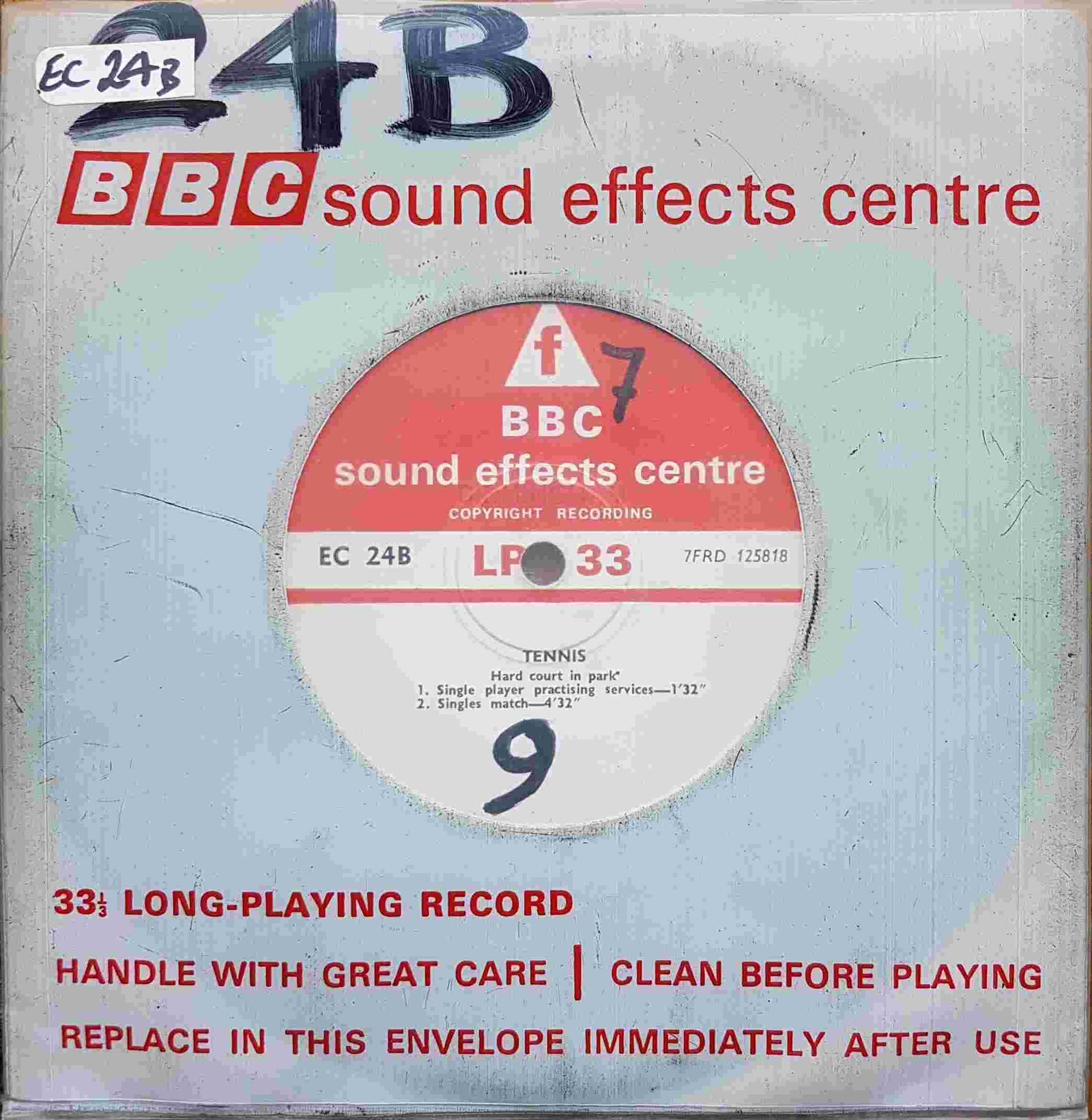 EC 24B Tennis - Hard court in park Not registered from the BBC singles - Records and Tapes library Picture of EC 24B Tennis - Hard court in park by artist Not registered from the BBC singles - Records and Tapes library