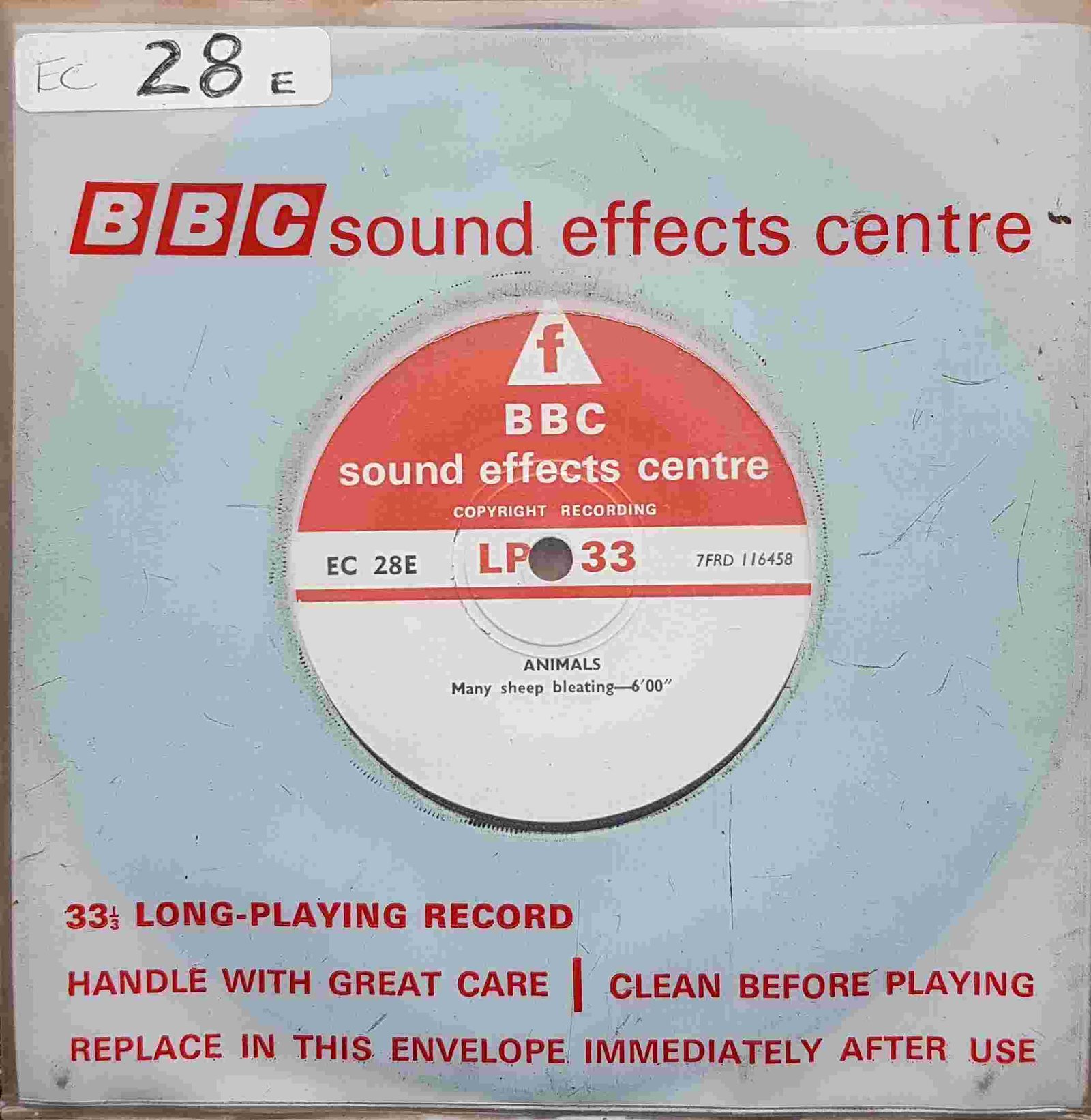 EC 28E Animals Not registered from the BBC singles - Records and Tapes library Picture of EC 28E Animals by artist Not registered from the BBC singles - Records and Tapes library