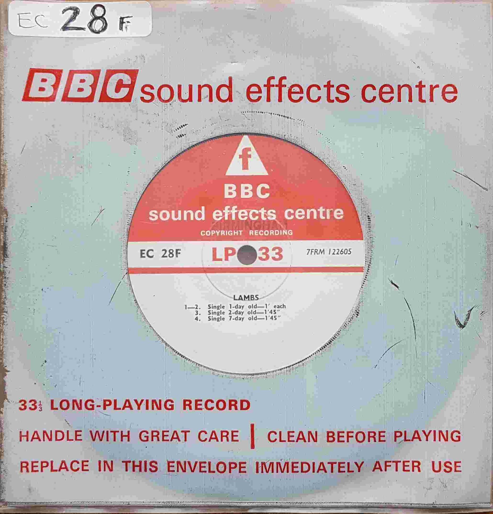 EC 28F Lambs Not registered from the BBC singles - Records and Tapes library Picture of EC 28F Lambs by artist Not registered from the BBC singles - Records and Tapes library