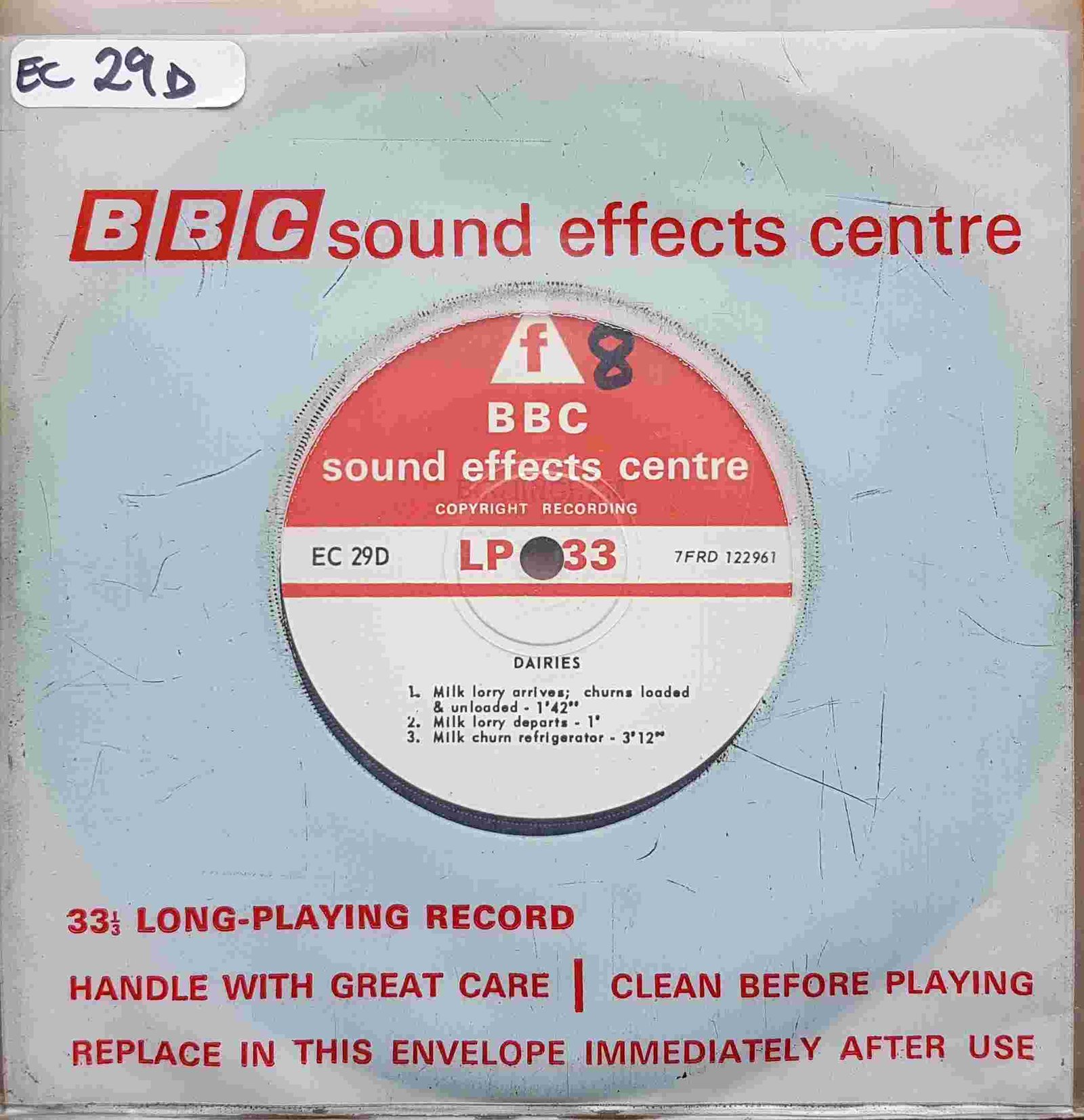 EC 29D Dairies Not registered from the BBC singles - Records and Tapes library Picture of EC 29D Dairies by artist Not registered from the BBC singles - Records and Tapes library