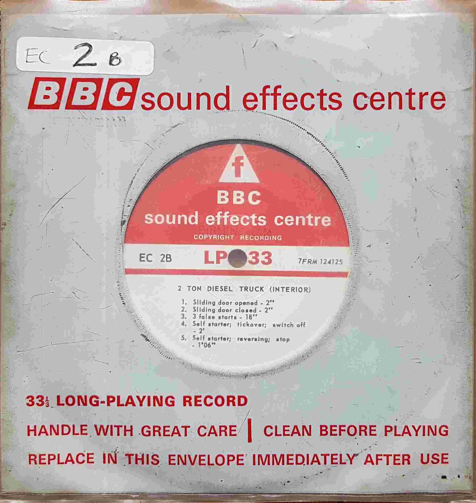 Picture of EC 2B 2 Ton Diesel Truck by artist Not registered from the BBC singles - Records and Tapes library