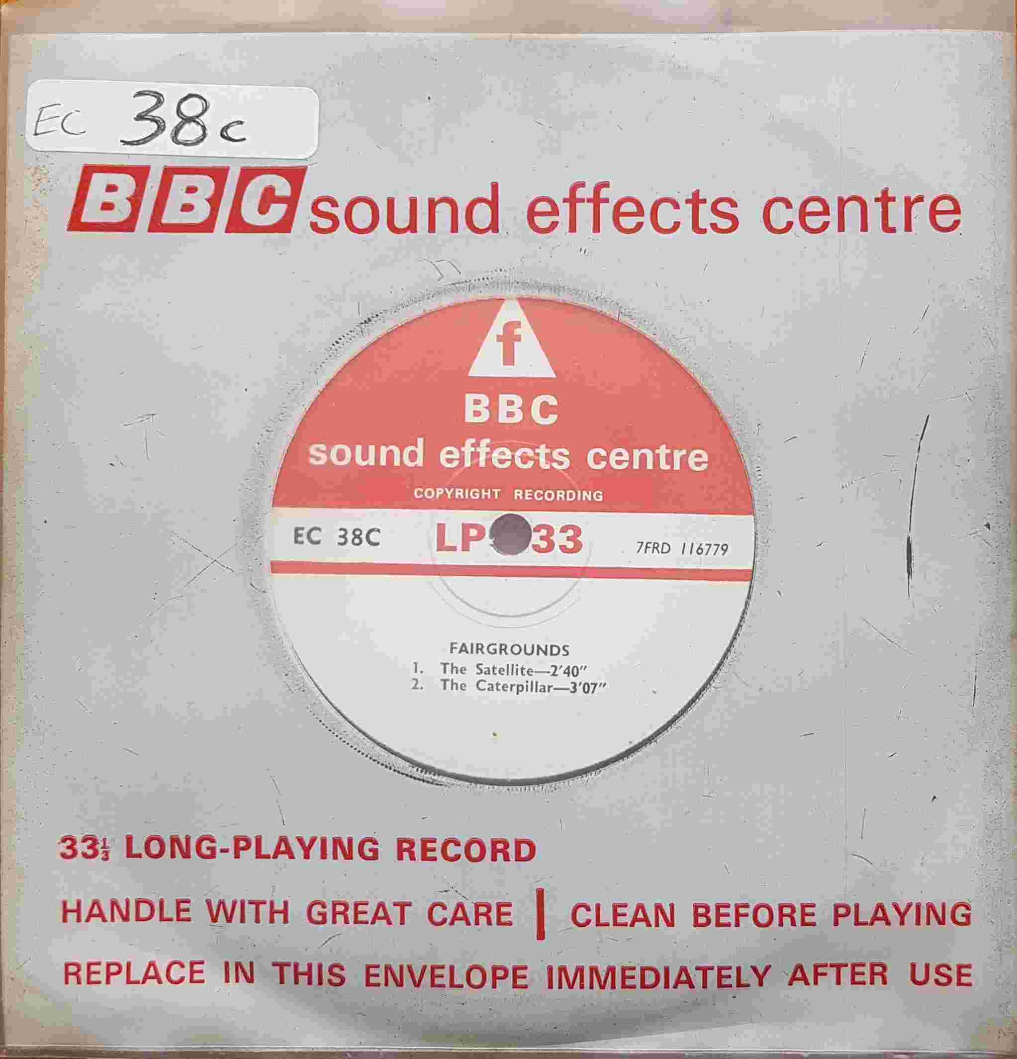 Picture of EC 38C Fairgounds single by artist Not registered from the BBC records and Tapes library