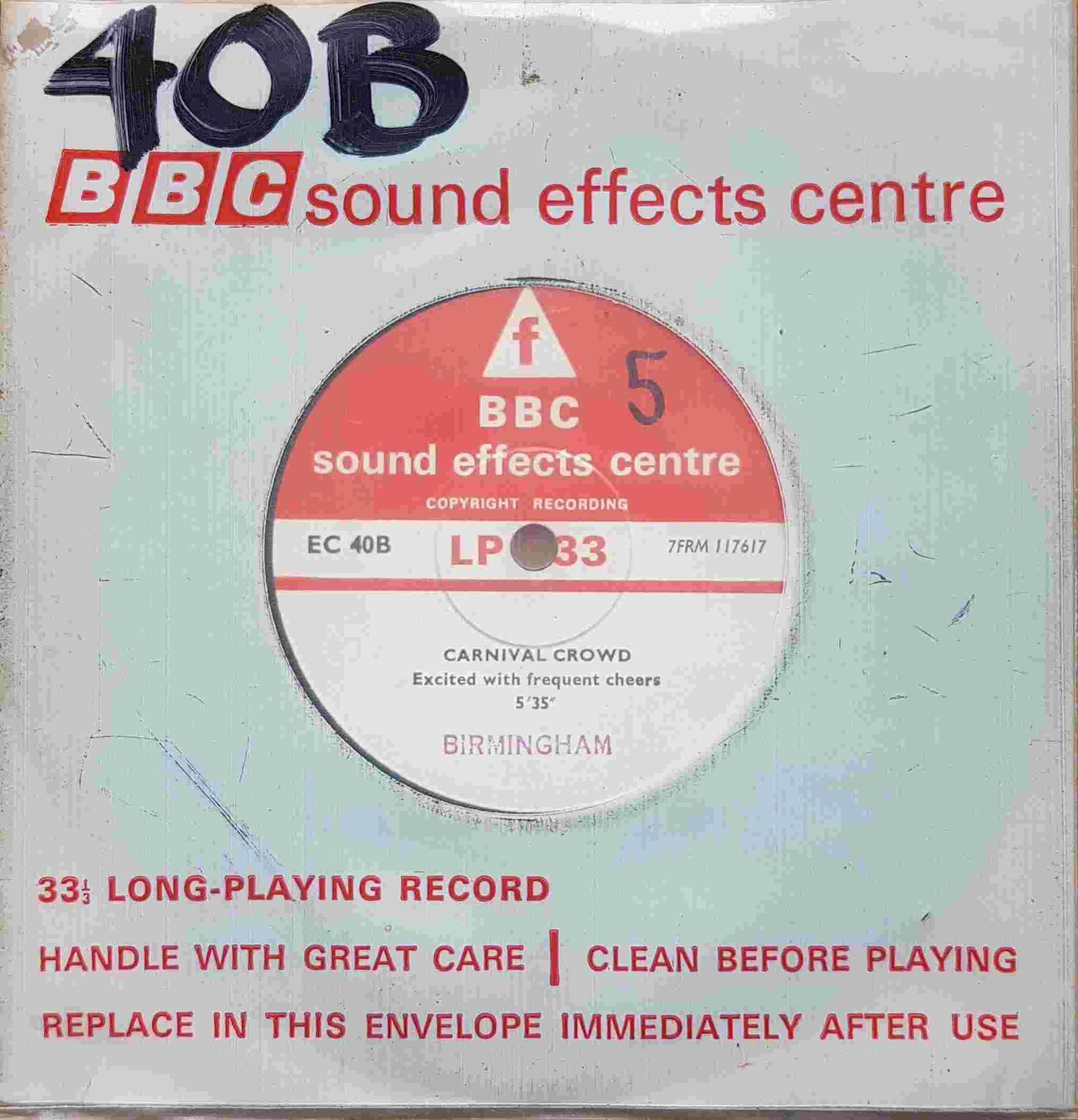 EC 40B Carnival crowd Not registered from the BBC singles - Records and Tapes library Picture of EC 40B Carnival crowd by artist Not registered from the BBC singles - Records and Tapes library