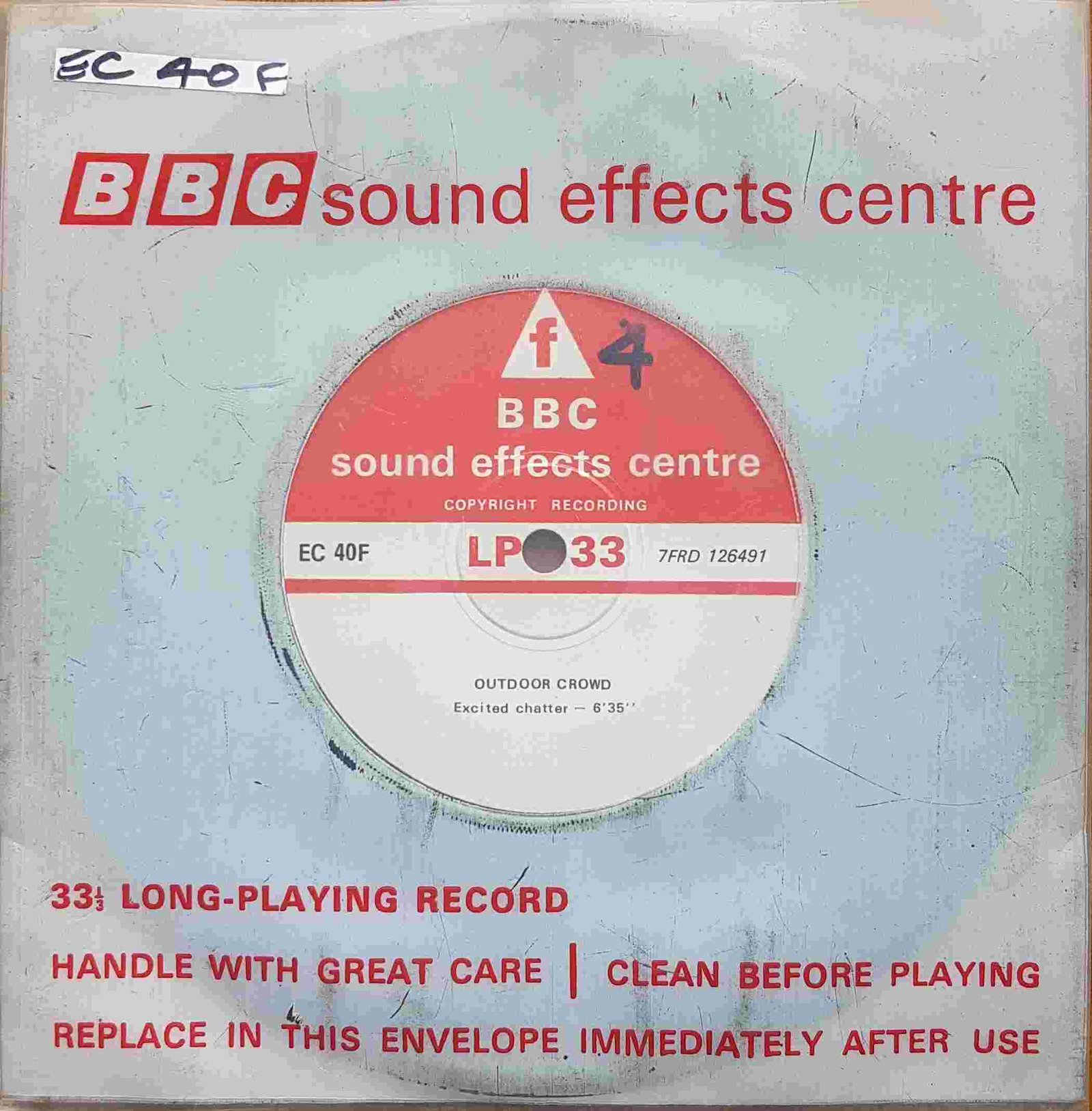 EC 40F Outdoor crowd Not registered from the BBC singles - Records and Tapes library Picture of EC 40F Outdoor crowd by artist Not registered from the BBC singles - Records and Tapes library