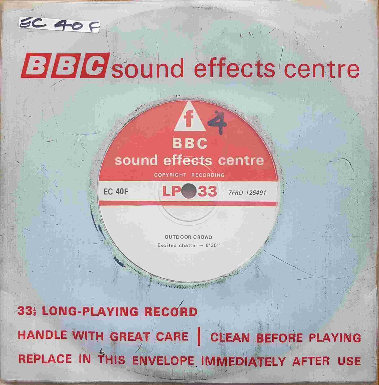 Picture of Outdoor crowd by artist Not registered from the BBC singles - Records and Tapes library