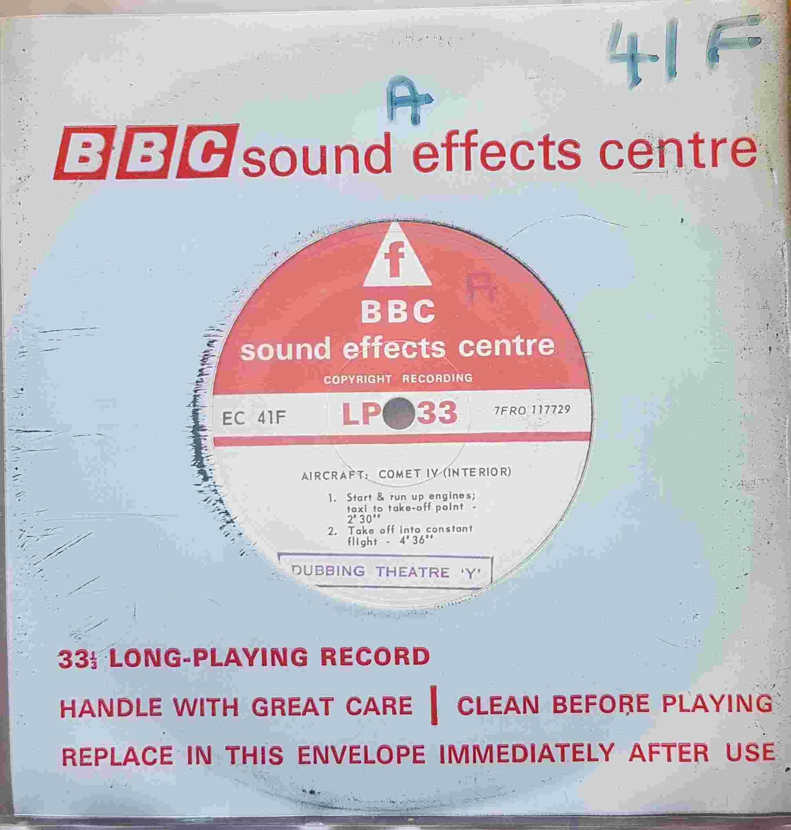EC 41F Aircraft: Comet IV (Interior) Not registered from the BBC singles - Records and Tapes library Picture of EC 41F Aircraft: Comet IV (Interior) by artist Not registered from the BBC singles - Records and Tapes library