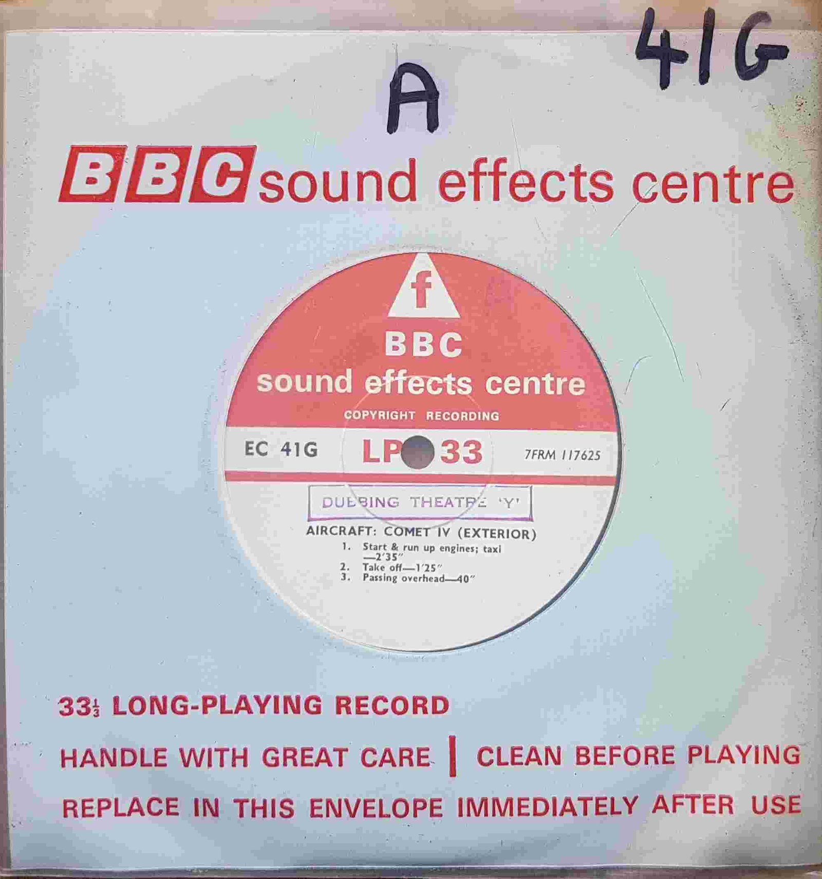 EC 41G Aircraft: Comet IV (Exterior) Not registered from the BBC singles - Records and Tapes library Picture of EC 41G Aircraft: Comet IV (Exterior) by artist Not registered from the BBC singles - Records and Tapes library