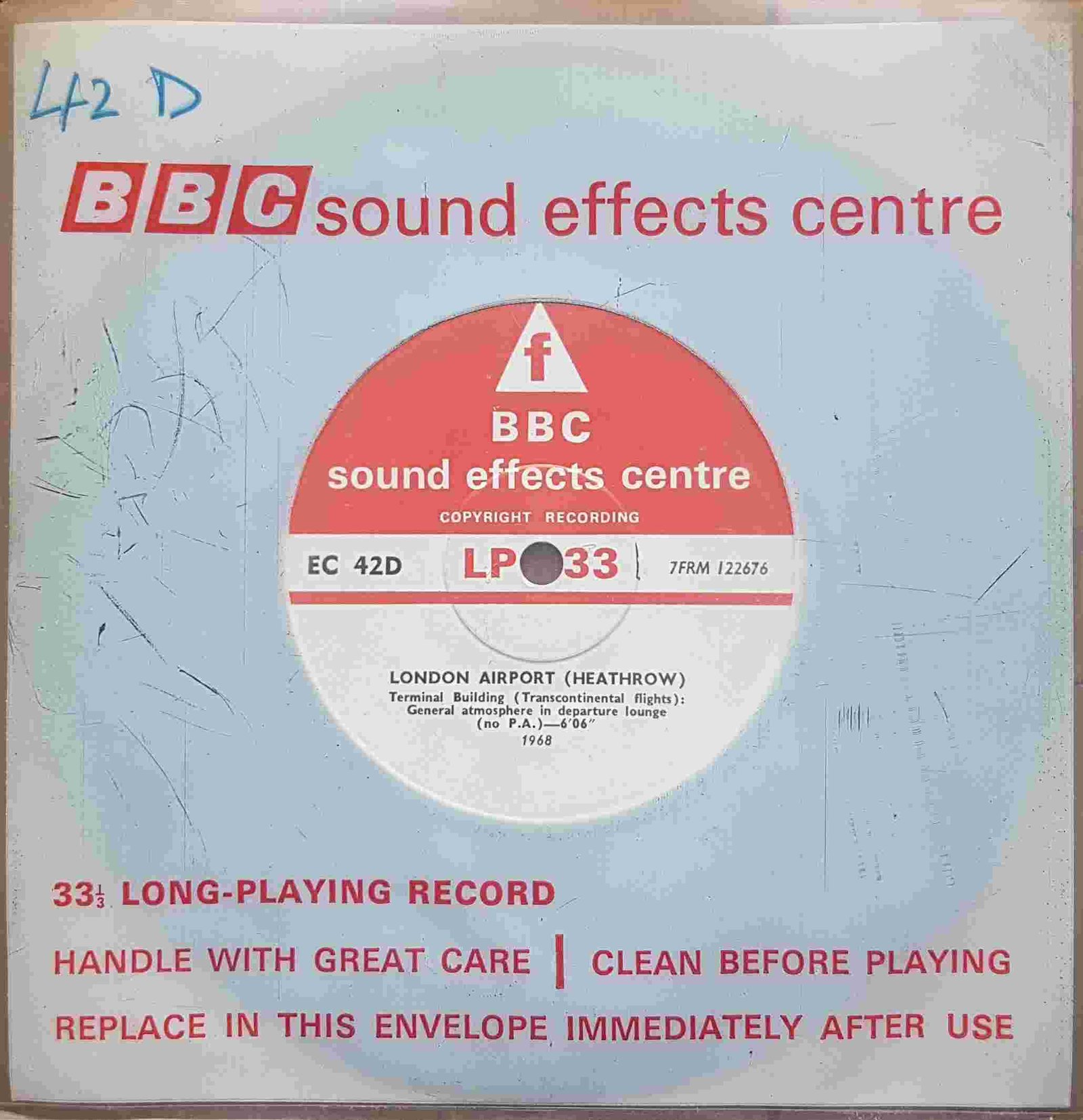 Picture of EC 42D Heathrow airport - Terminal building 1968 by artist Not registered from the BBC records and Tapes library