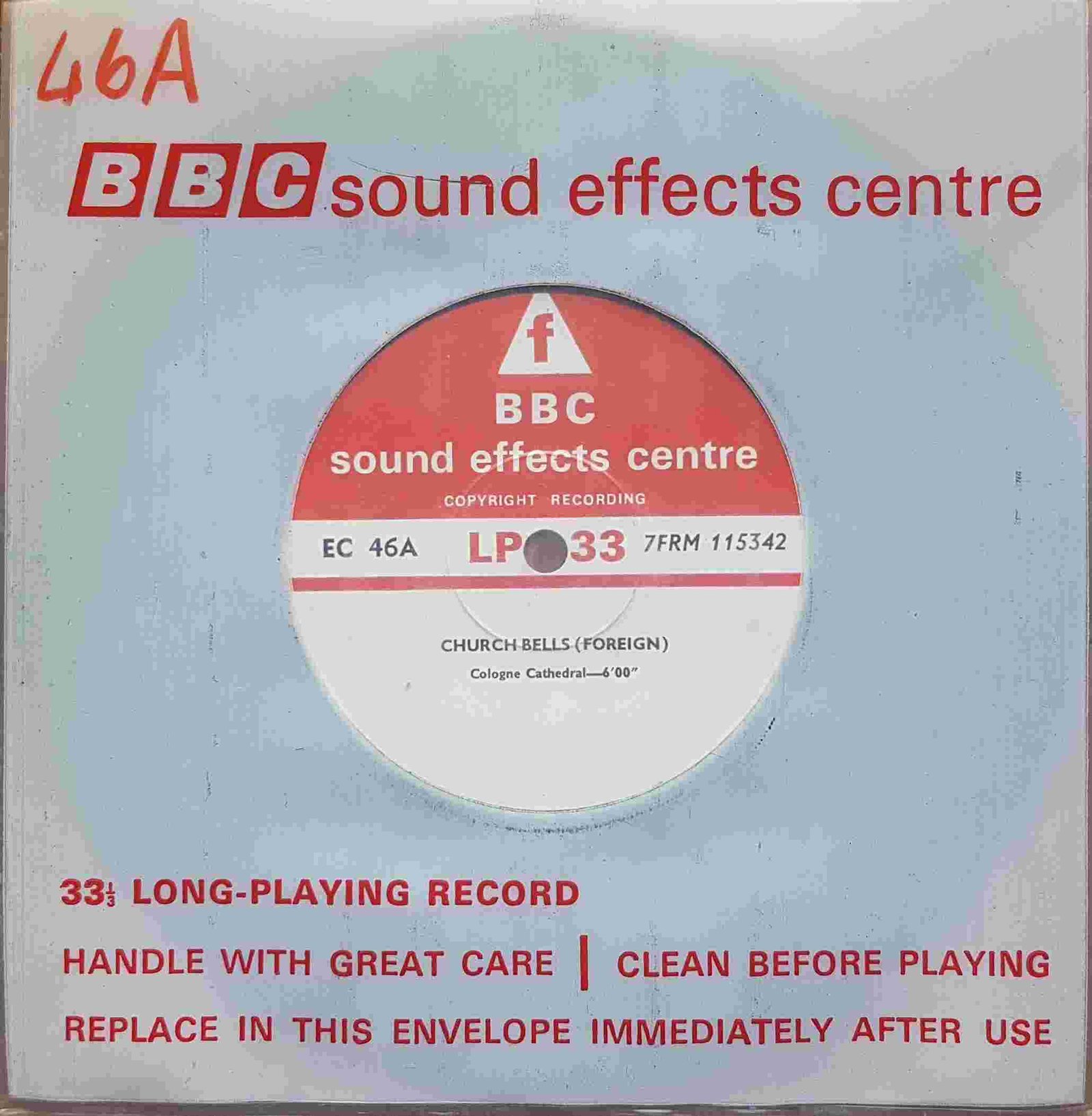 EC 46A Church bells (Foreign) Not registered from the BBC singles - Records and Tapes library Picture of EC 46A Church bells (Foreign) by artist Not registered from the BBC singles - Records and Tapes library