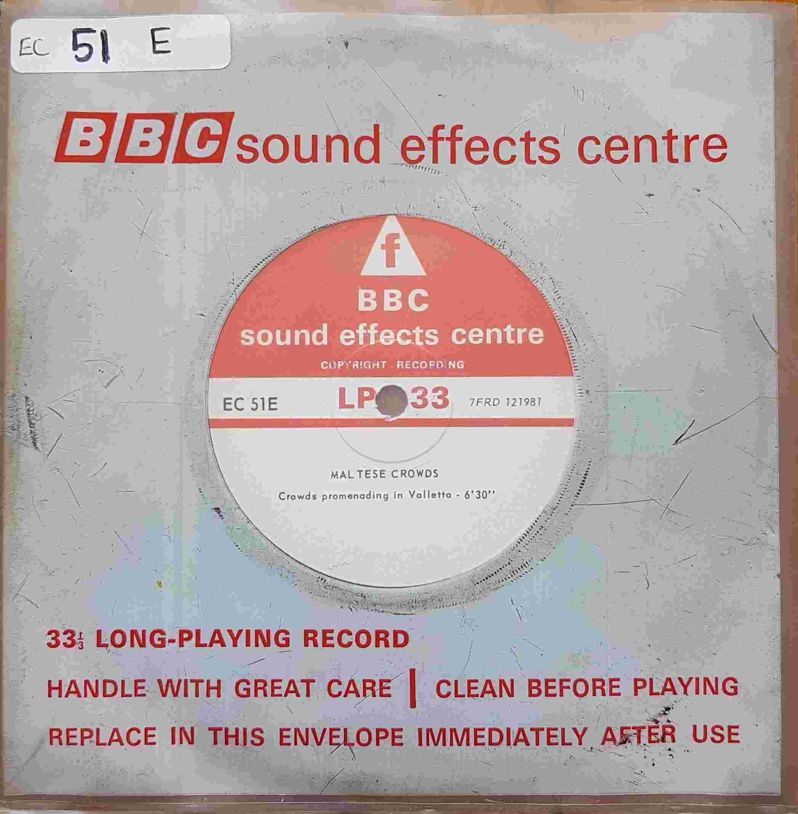 EC 51E Maltese crowds Not registered from the BBC singles - Records and Tapes library Picture of EC 51E Maltese crowds by artist Not registered from the BBC singles - Records and Tapes library