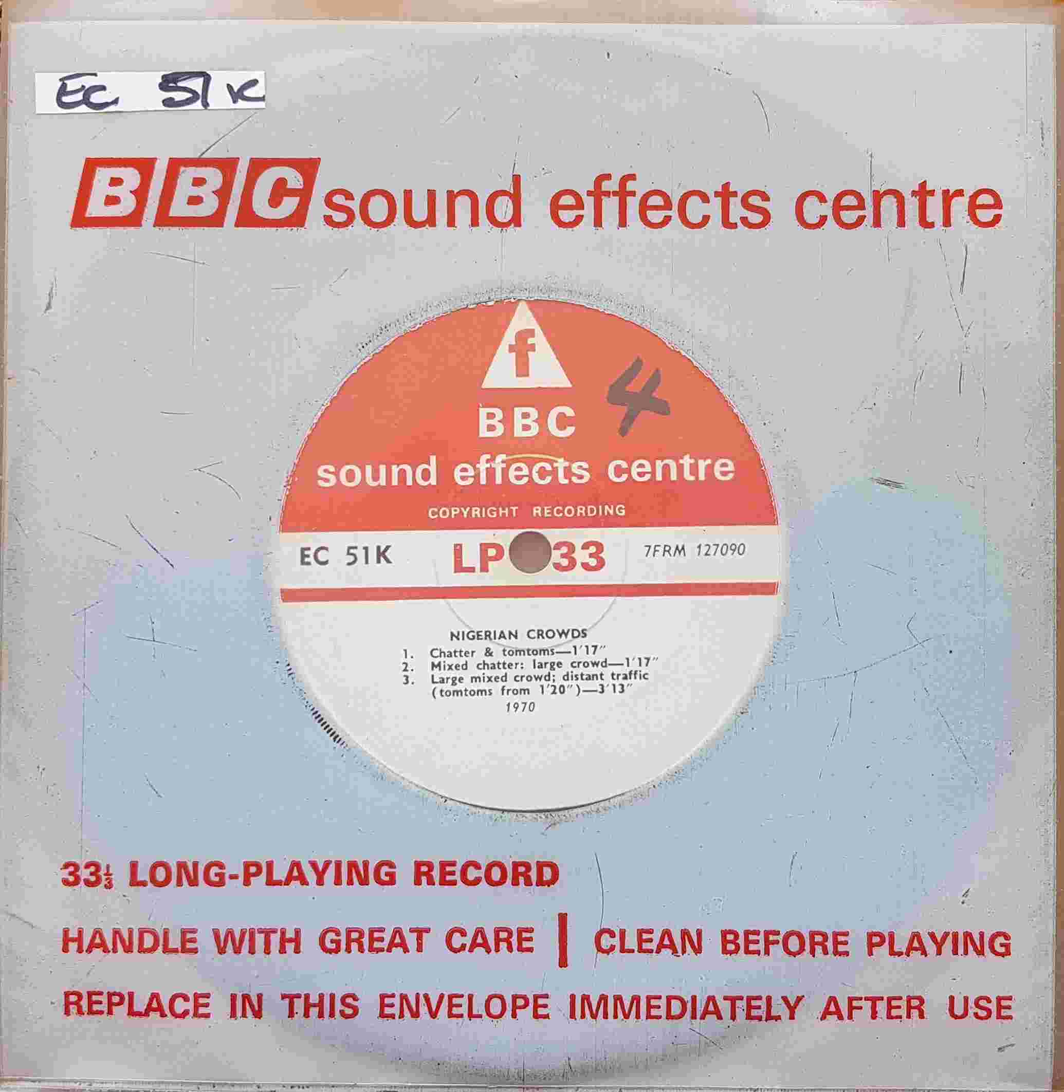 Picture of EC 51K Nigerian crowds by artist Not registered from the BBC singles - Records and Tapes library