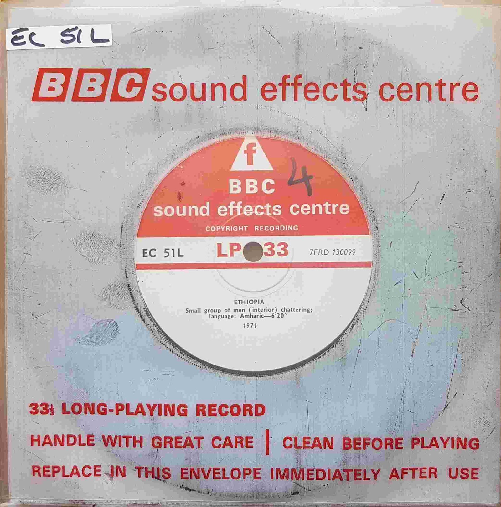 EC 51L Ethiopia Not registered from the BBC singles - Records and Tapes library Picture of EC 51L Ethiopia by artist Not registered from the BBC singles - Records and Tapes library