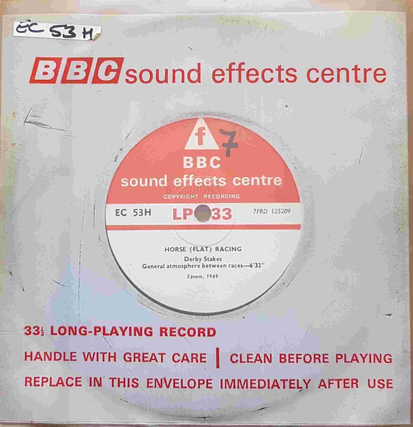 EC 53H Horse (Flat) racing Not registered from the BBC singles - Records and Tapes library Picture of EC 53H Horse (Flat) racing by artist Not registered from the BBC singles - Records and Tapes library