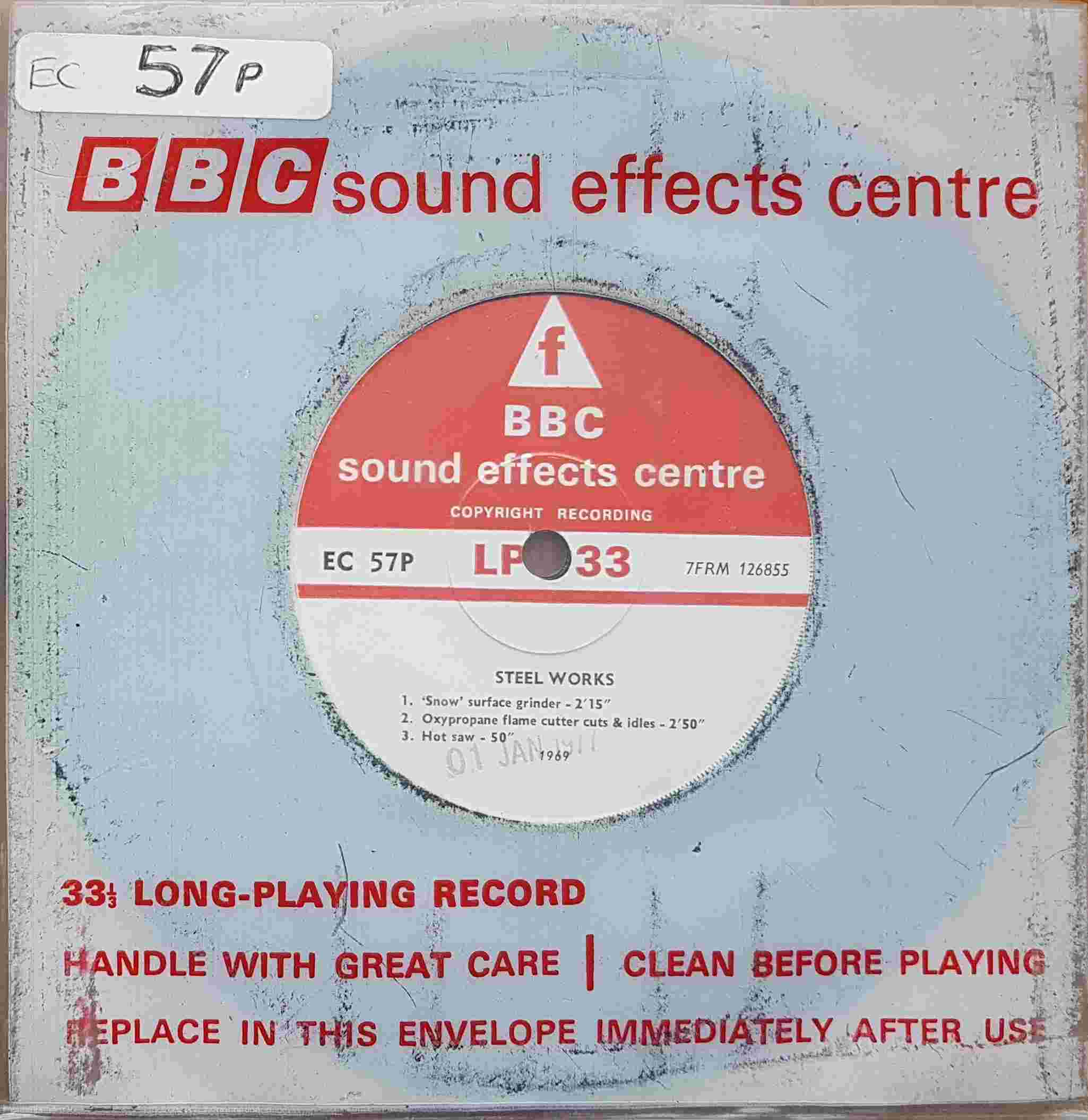 Picture of EC 57P Steel works by artist Not registered from the BBC singles - Records and Tapes library
