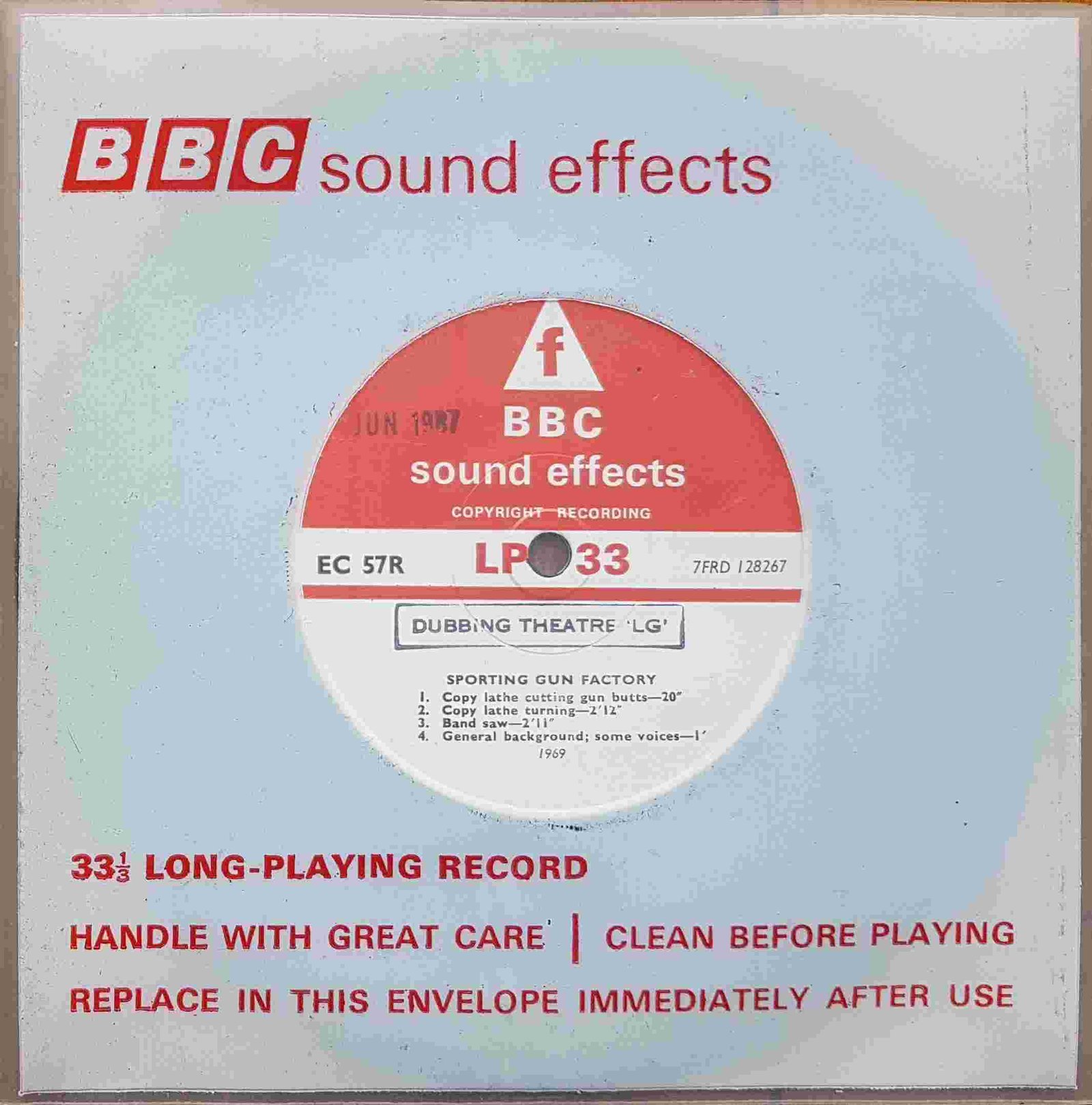 EC 57R Sporting gun factory Not registered from the BBC singles - Records and Tapes library Picture of EC 57R Sporting gun factory by artist Not registered from the BBC singles - Records and Tapes library