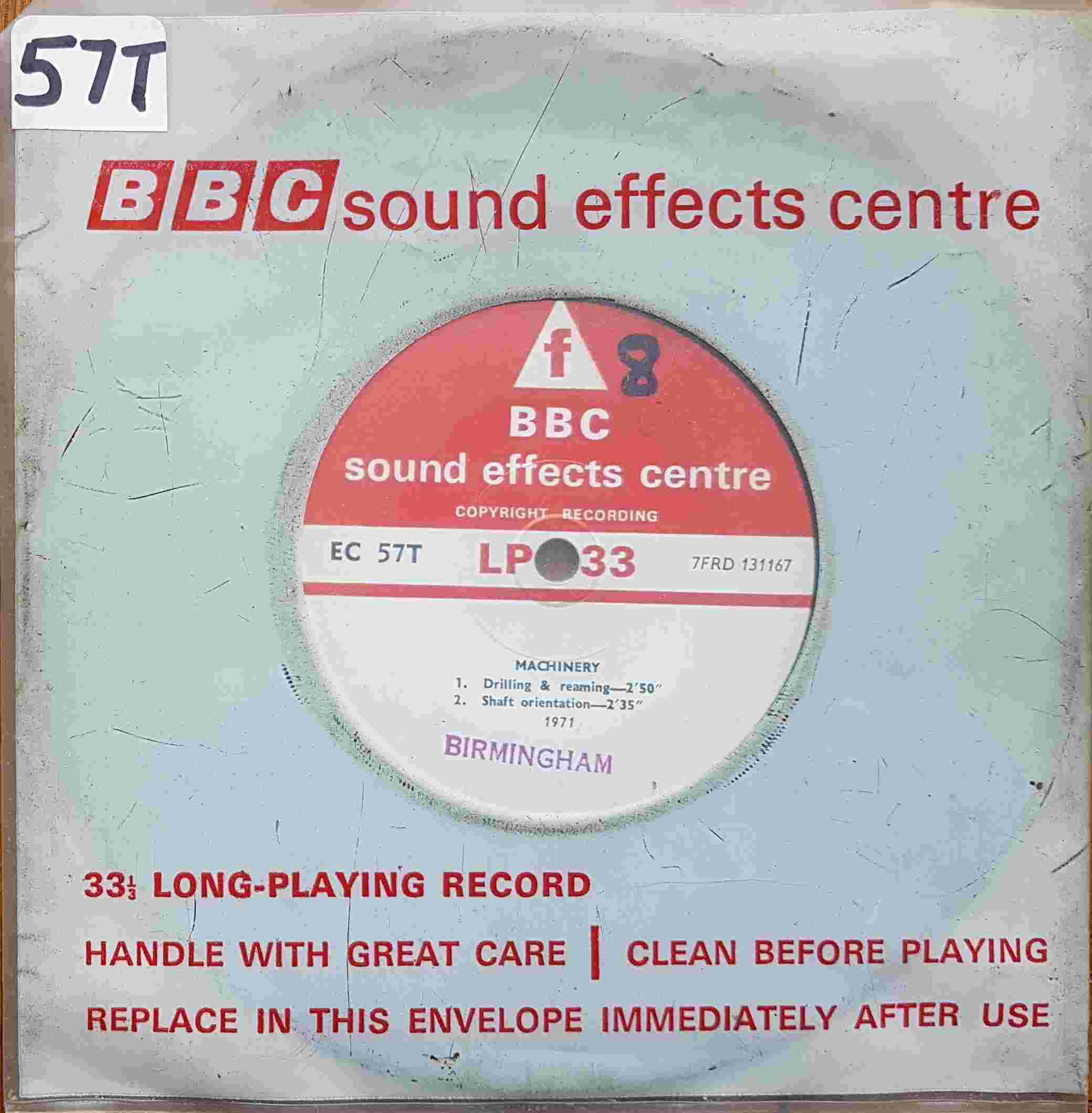 Picture of EC 57T Machinery by artist Not registered from the BBC singles - Records and Tapes library