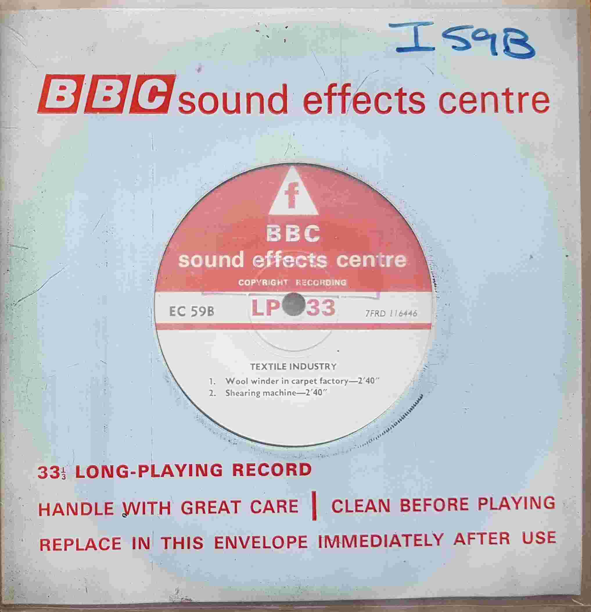 Picture of EC 59B Textile industry by artist Not registered from the BBC singles - Records and Tapes library