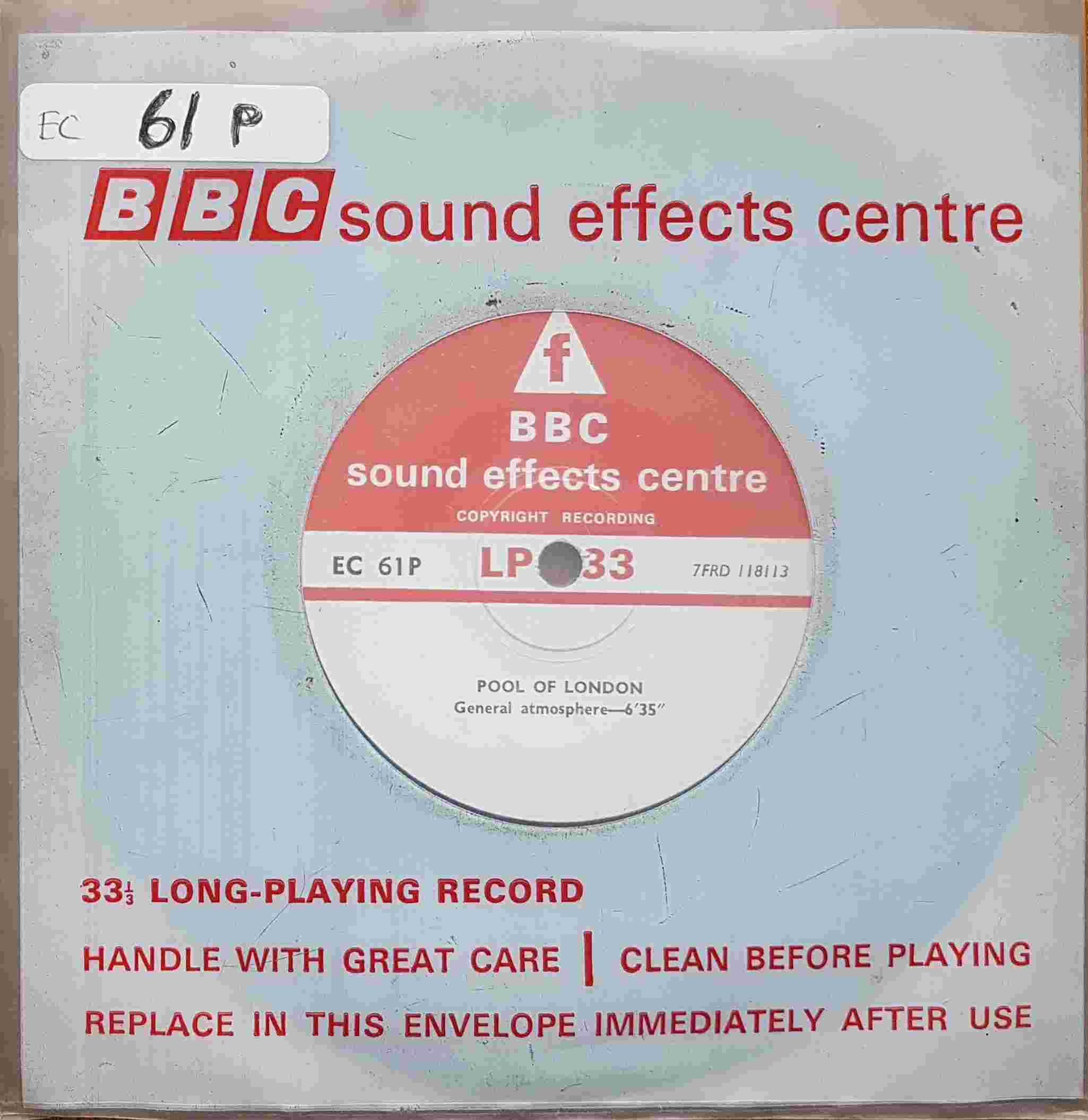 Picture of EC 61P Pool of London single by artist Not registered from the BBC records and Tapes library
