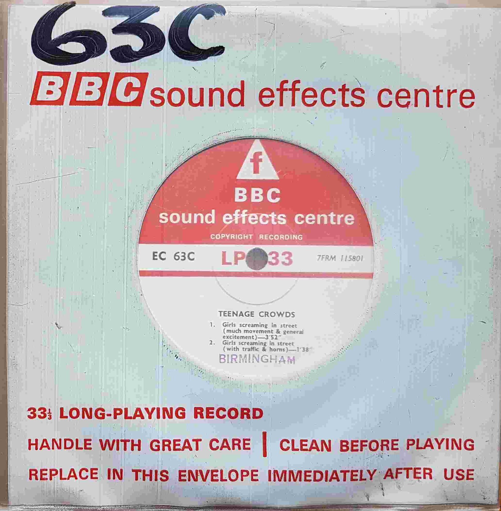 EC 63C Teenage crowds Not registered from the BBC singles - Records and Tapes library Picture of EC 63C Teenage crowds by artist Not registered from the BBC singles - Records and Tapes library
