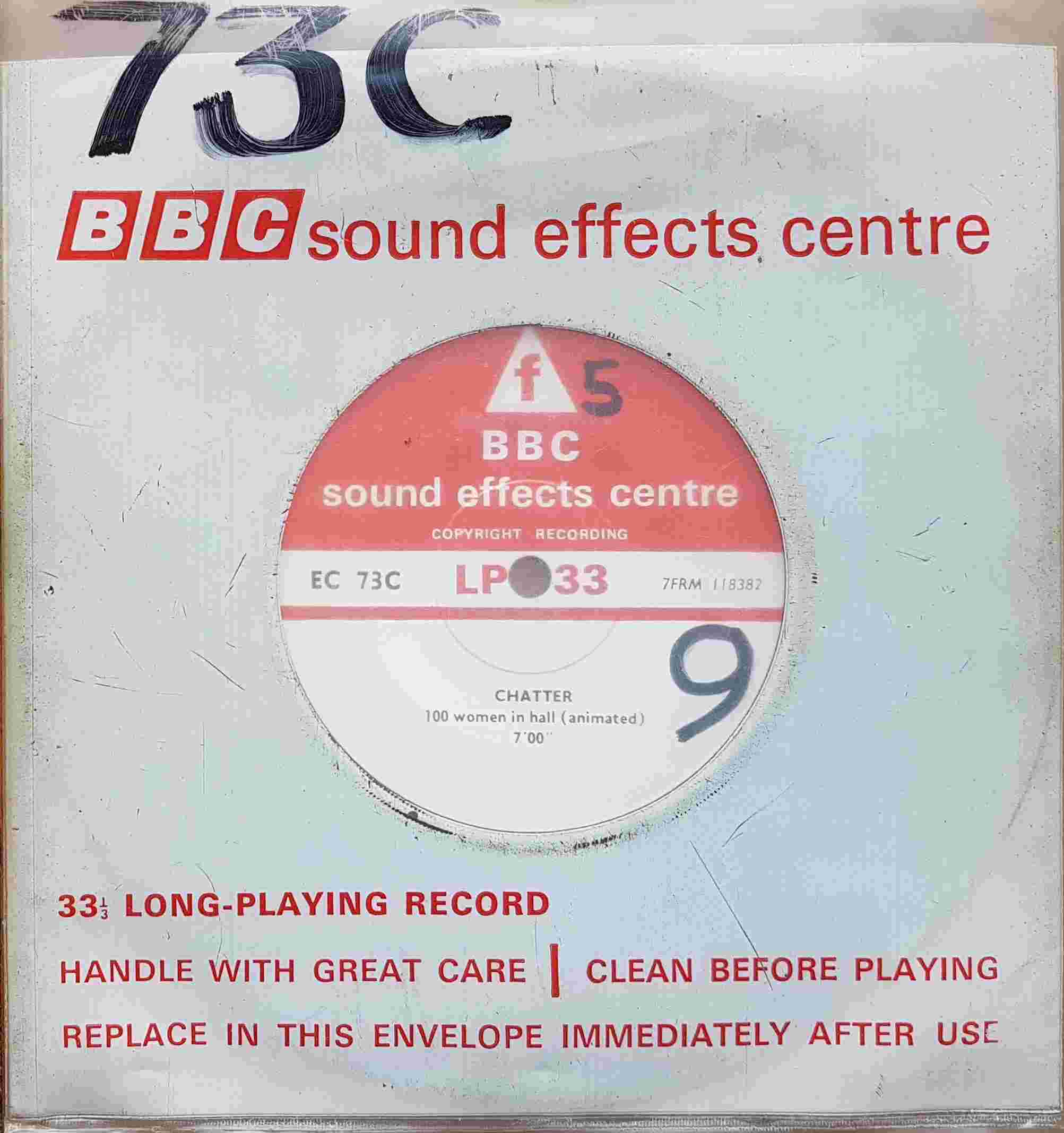 Picture of EC 73C Chatter by artist Not registered from the BBC singles - Records and Tapes library