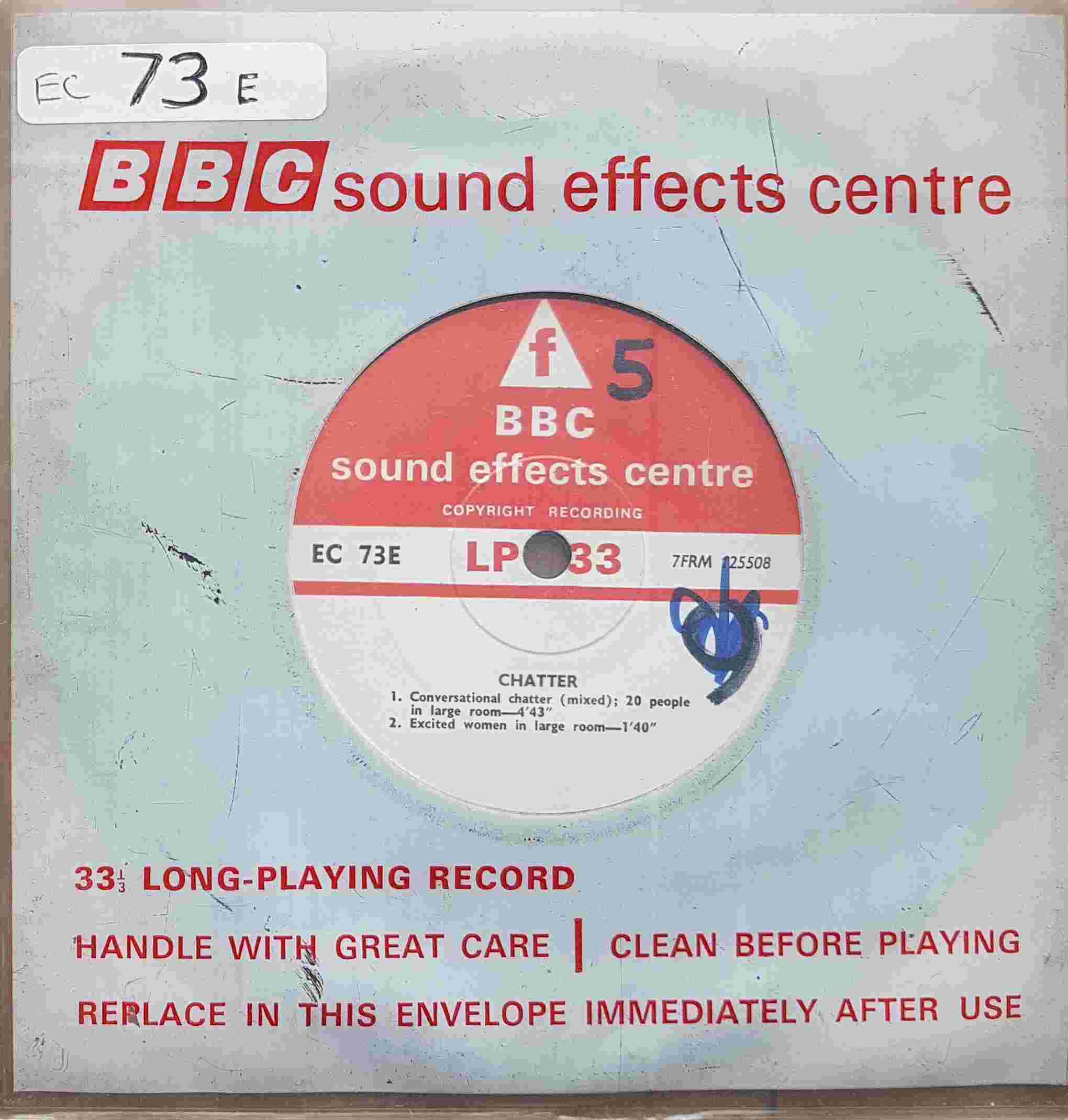 Picture of EC 73E Chatter by artist Not registered from the BBC singles - Records and Tapes library