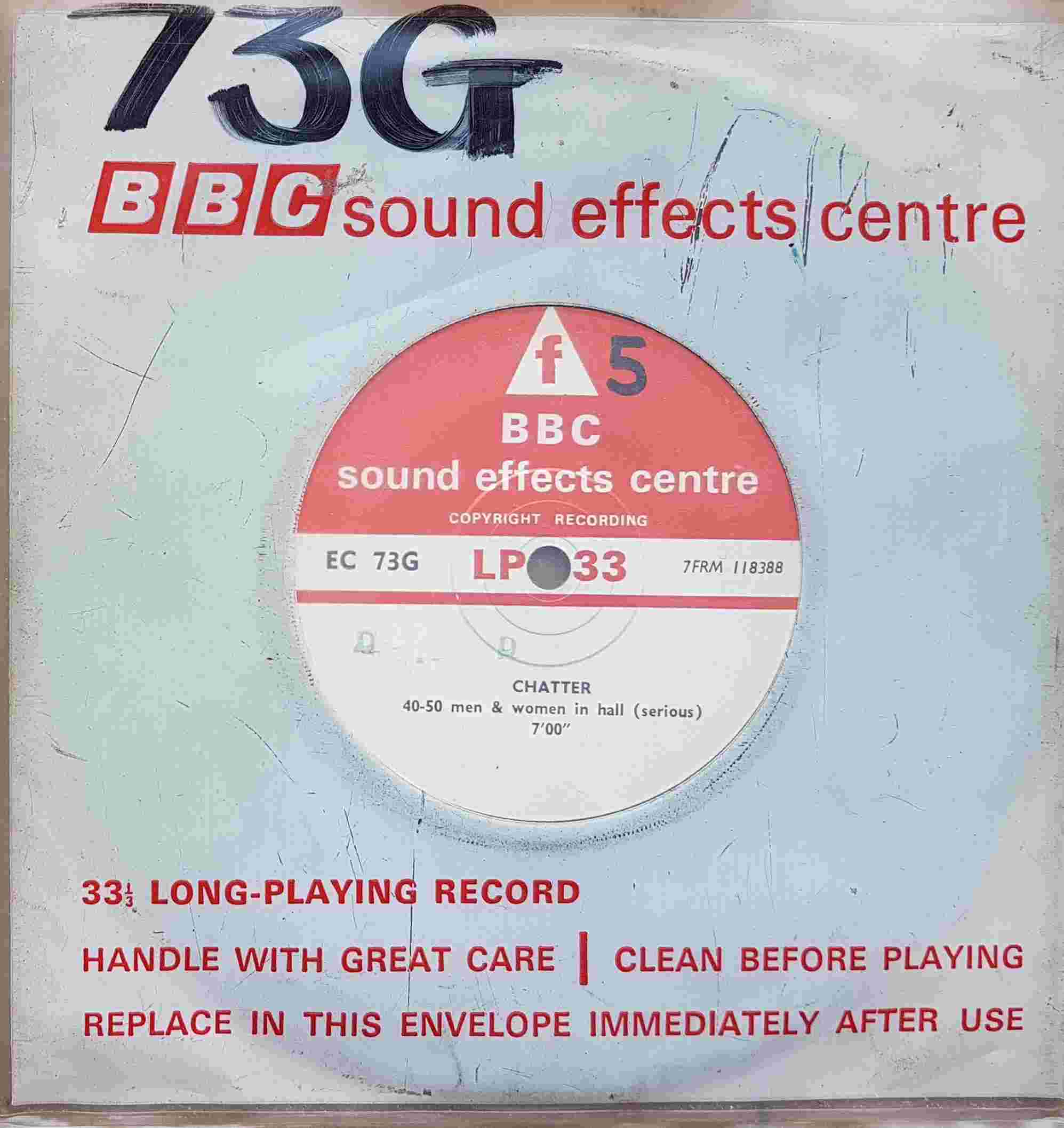 Picture of EC 73G Chatter by artist Not registered from the BBC singles - Records and Tapes library
