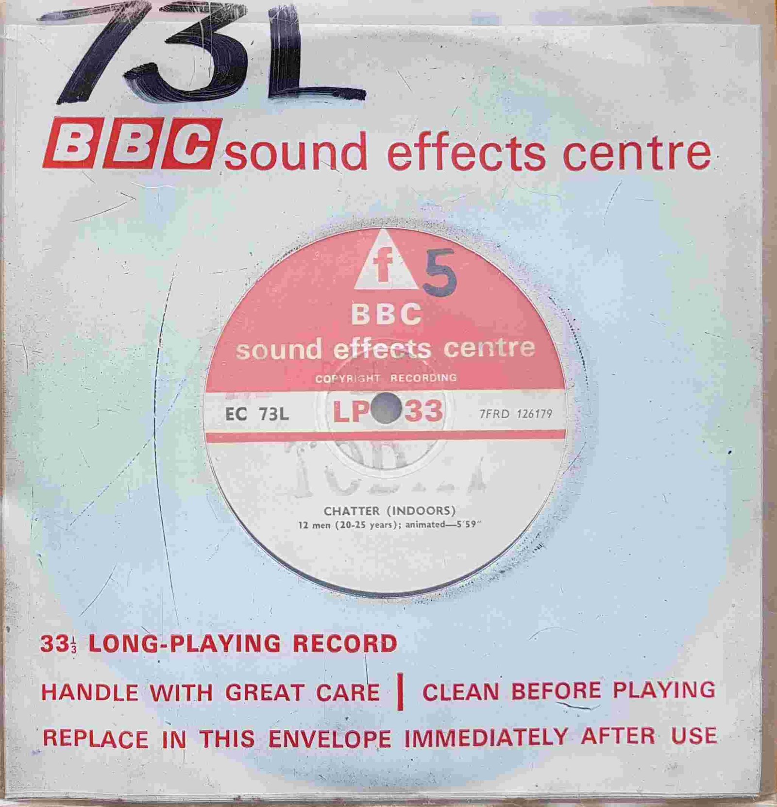 EC 73L Chatter - Indoors Not registered from the BBC singles - Records and Tapes library Picture of EC 73L Chatter - Indoors by artist Not registered from the BBC singles - Records and Tapes library