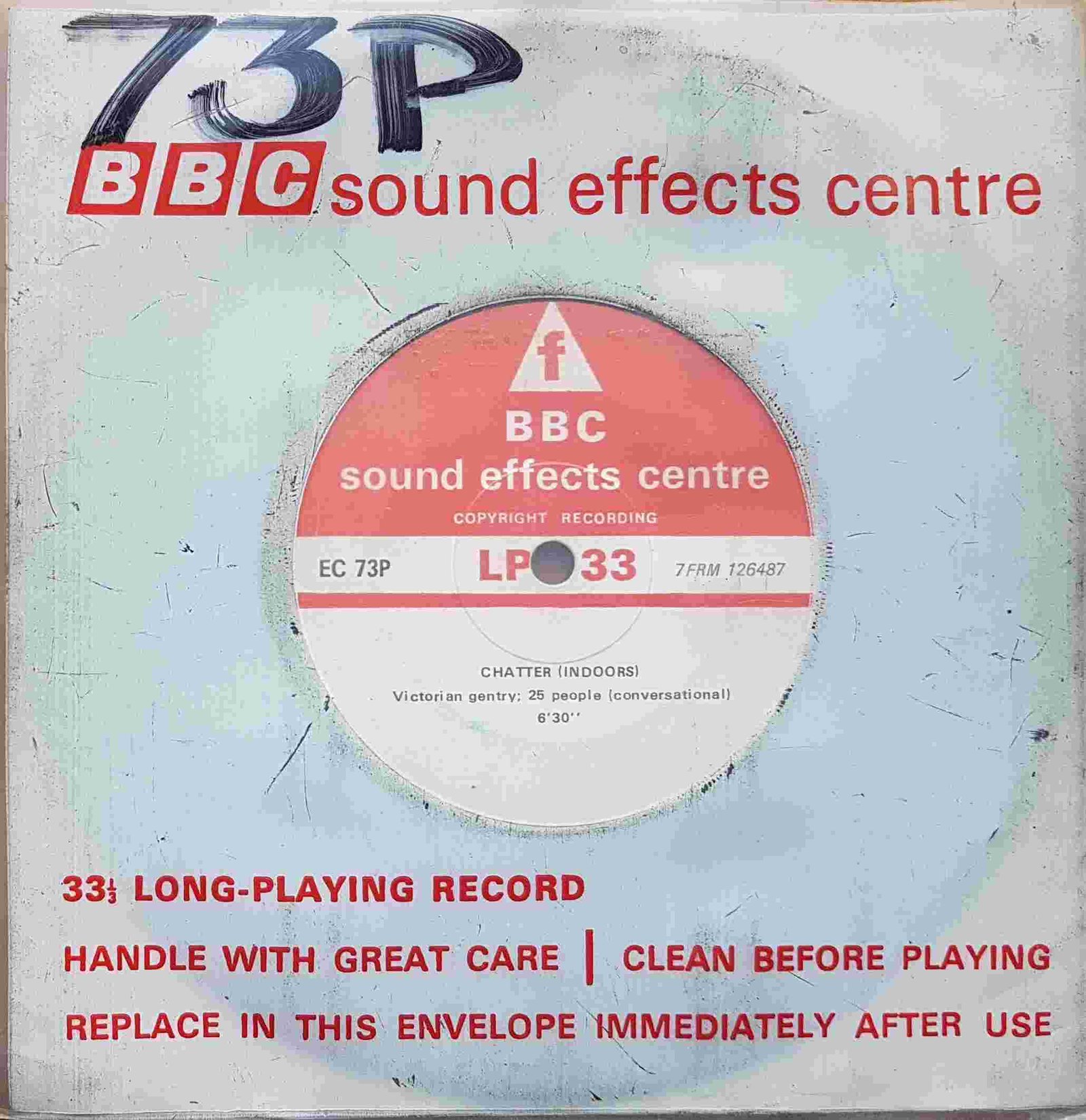 EC 73P Chatter (Indoors) Not registered from the BBC singles - Records and Tapes library Picture of EC 73P Chatter (Indoors) by artist Not registered from the BBC singles - Records and Tapes library