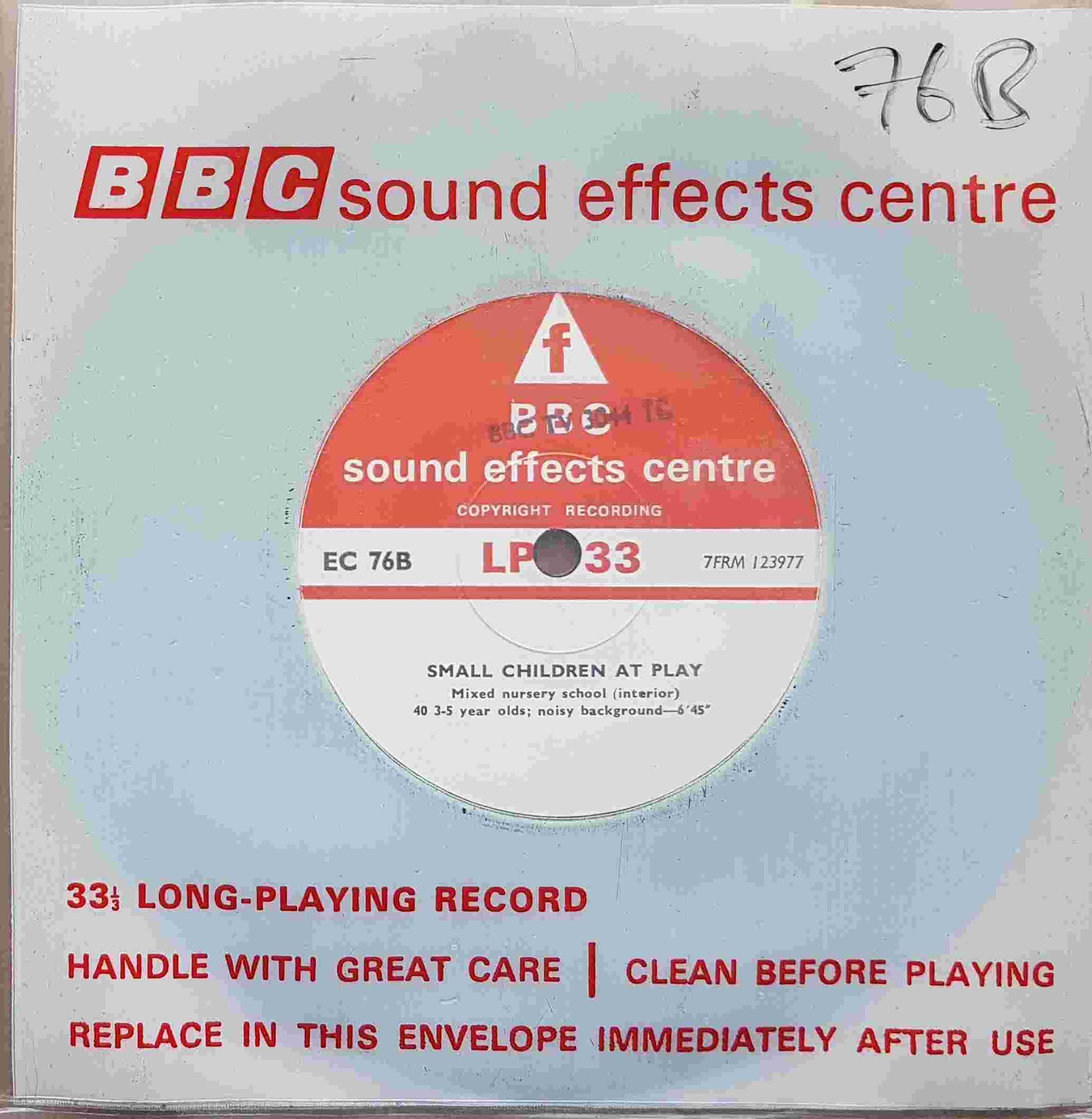 Picture of EC 76B Small children at play by artist Not registered from the BBC records and Tapes library