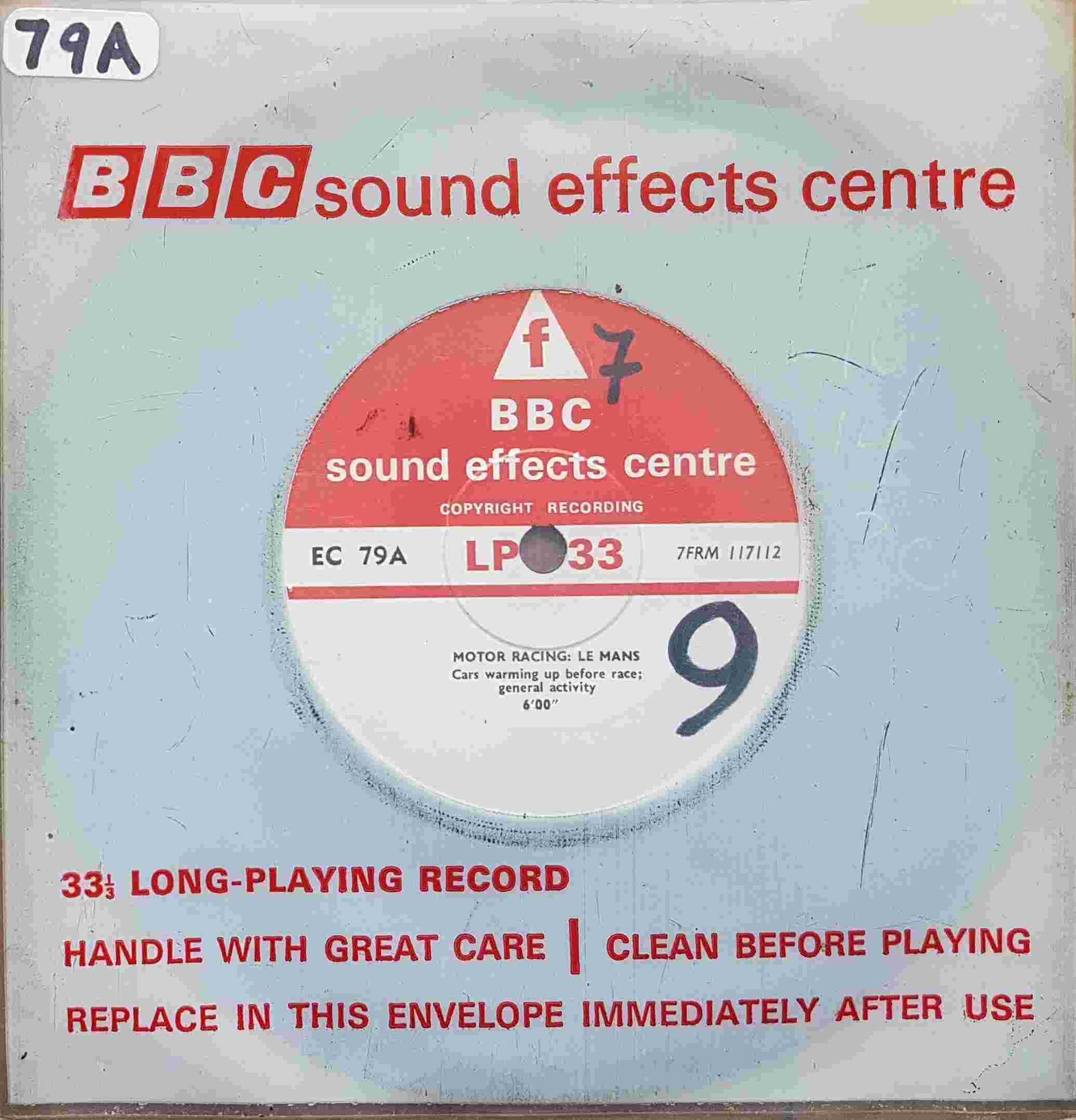 EC 79A Motor racing: Le Mans Not registered from the BBC singles - Records and Tapes library Picture of EC 79A Motor racing: Le Mans by artist Not registered from the BBC singles - Records and Tapes library