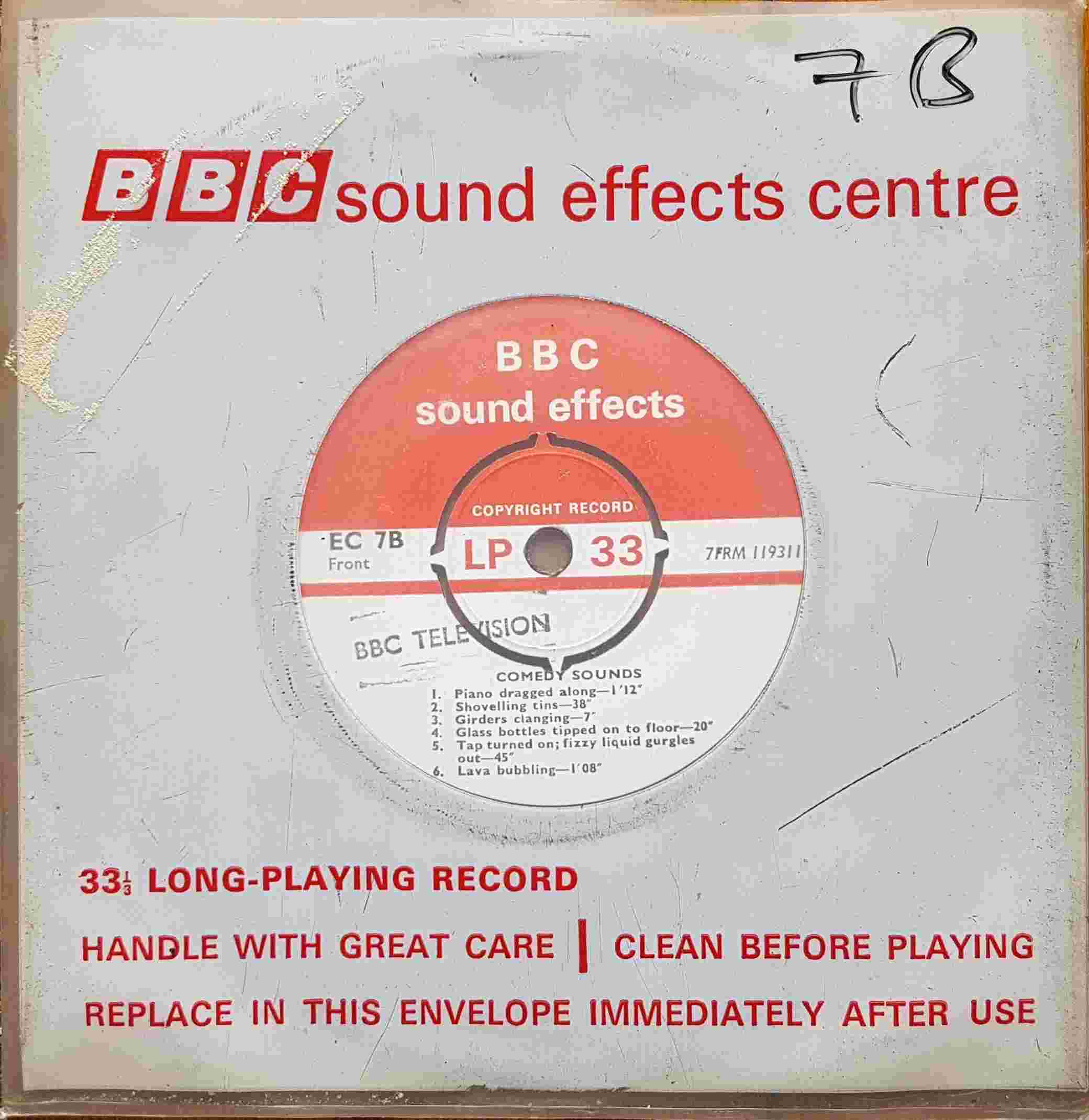 Picture of EC 7B Comedy sounds by artist Not registered from the BBC singles - Records and Tapes library
