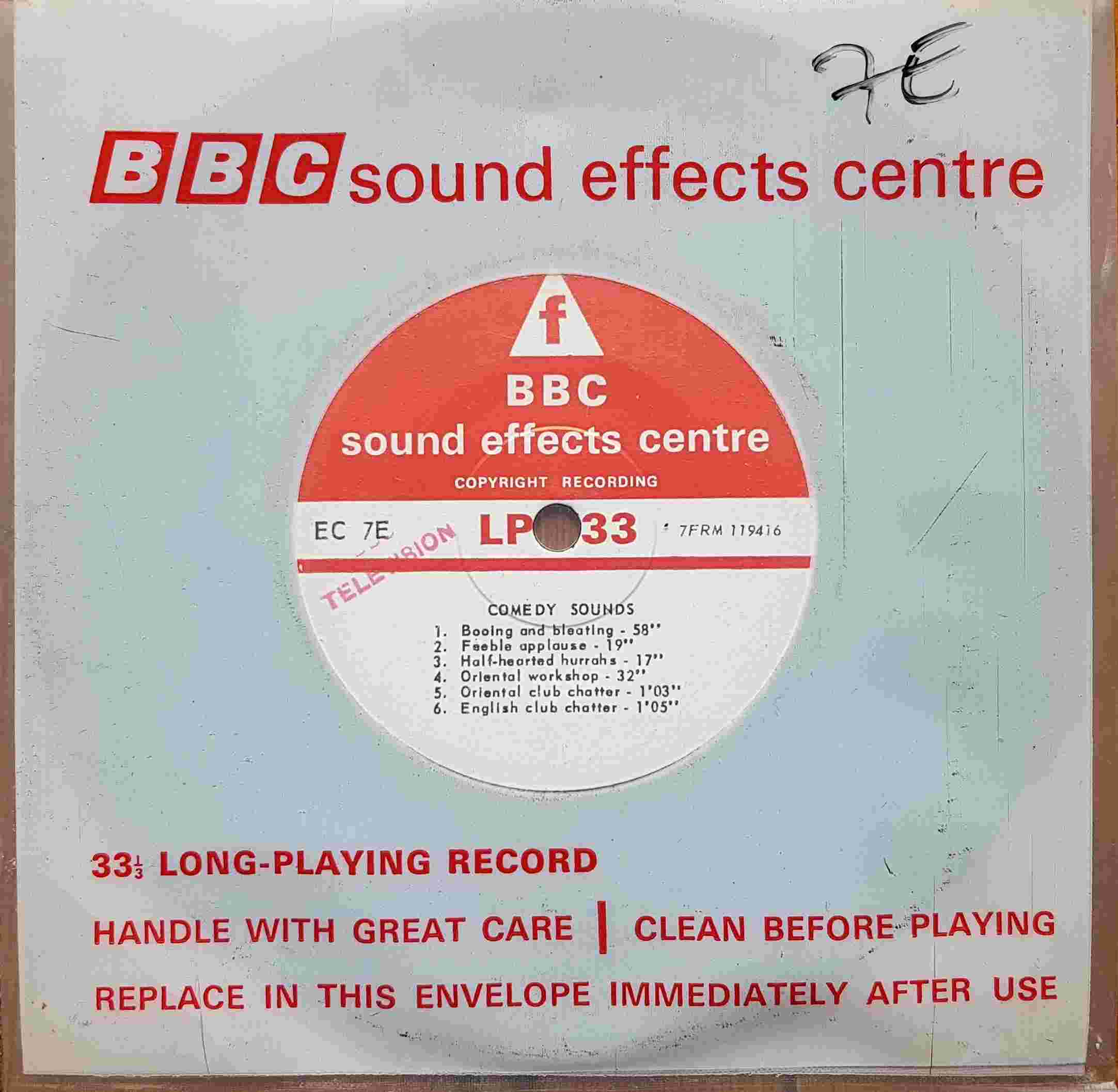 Picture of EC 7E Comedy sounds by artist Not registered from the BBC singles - Records and Tapes library