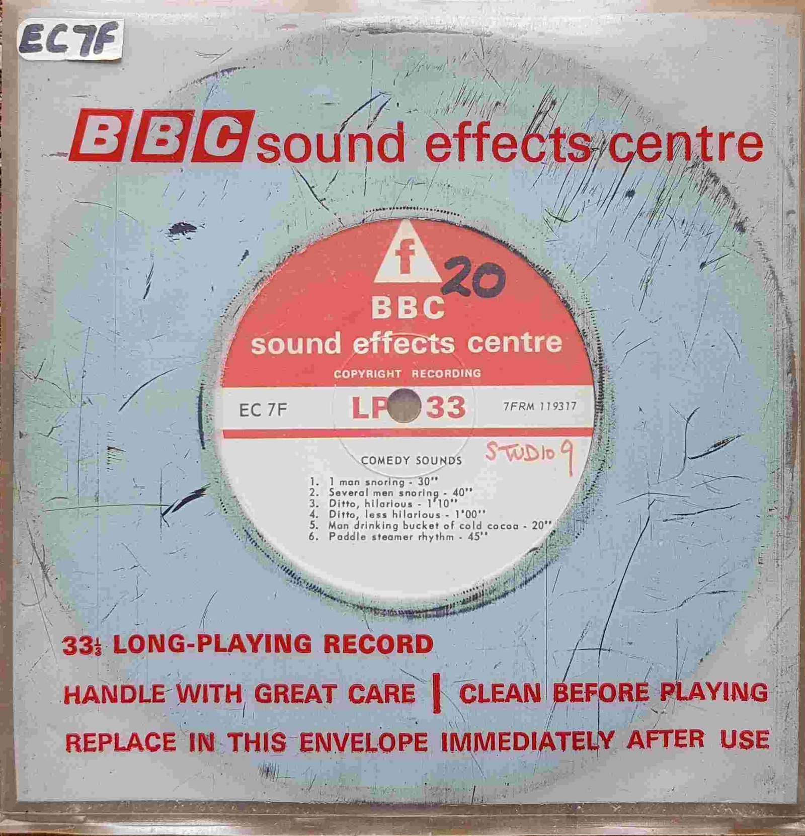 EC 7F Comedy sounds Not registered from the BBC singles - Records and Tapes library Picture of EC 7F Comedy sounds by artist Not registered from the BBC singles - Records and Tapes library
