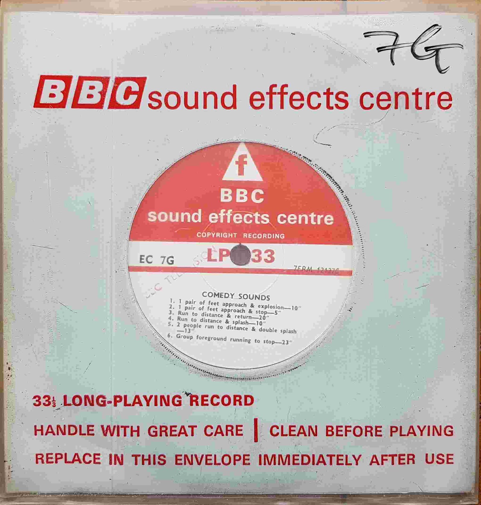 EC 7G Comedy sounds Not registered from the BBC singles - Records and Tapes library Picture of EC 7G Comedy sounds by artist Not registered from the BBC singles - Records and Tapes library