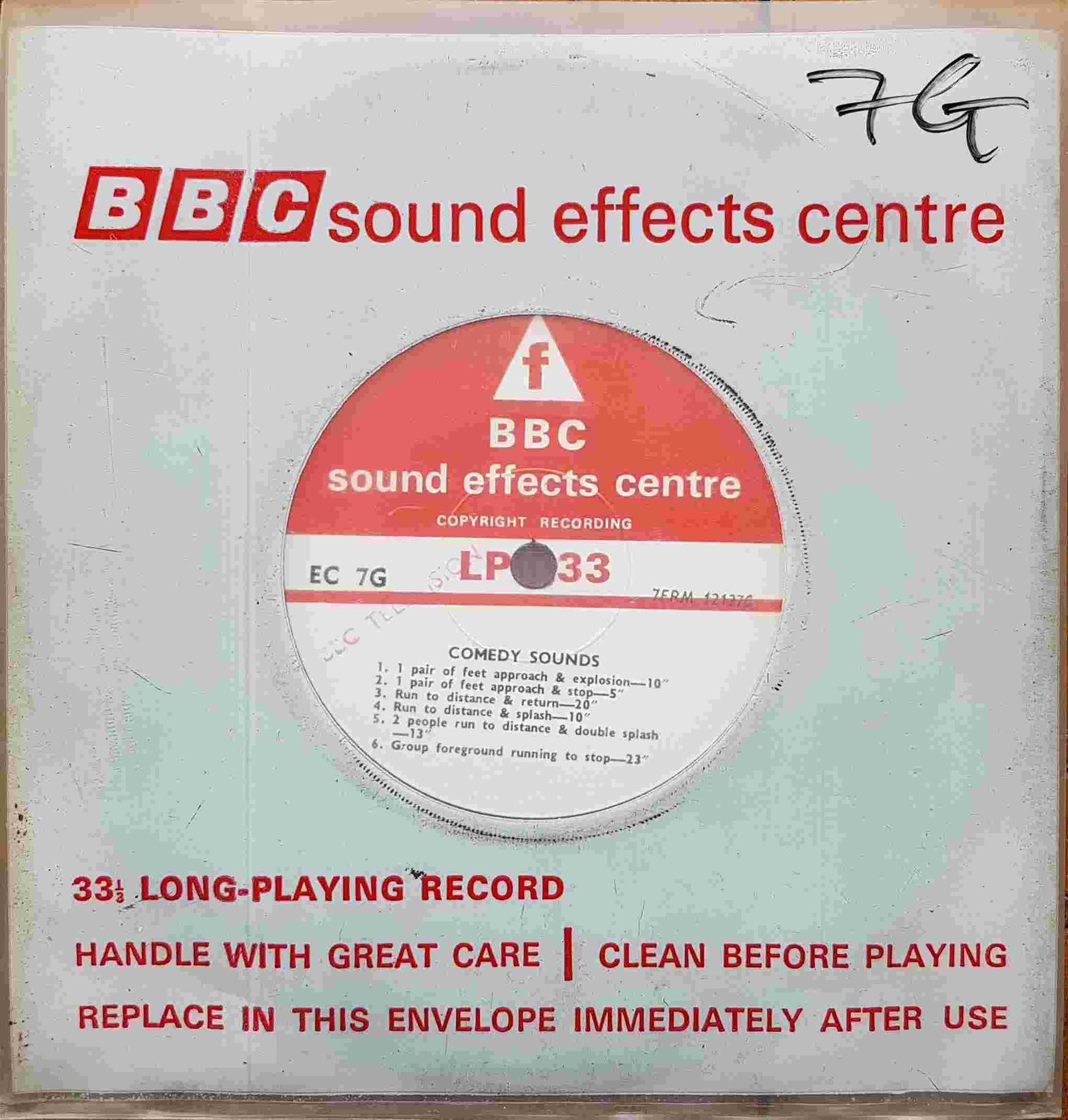 Picture of EC 7G Comedy sounds by artist Not registered from the BBC records and Tapes library