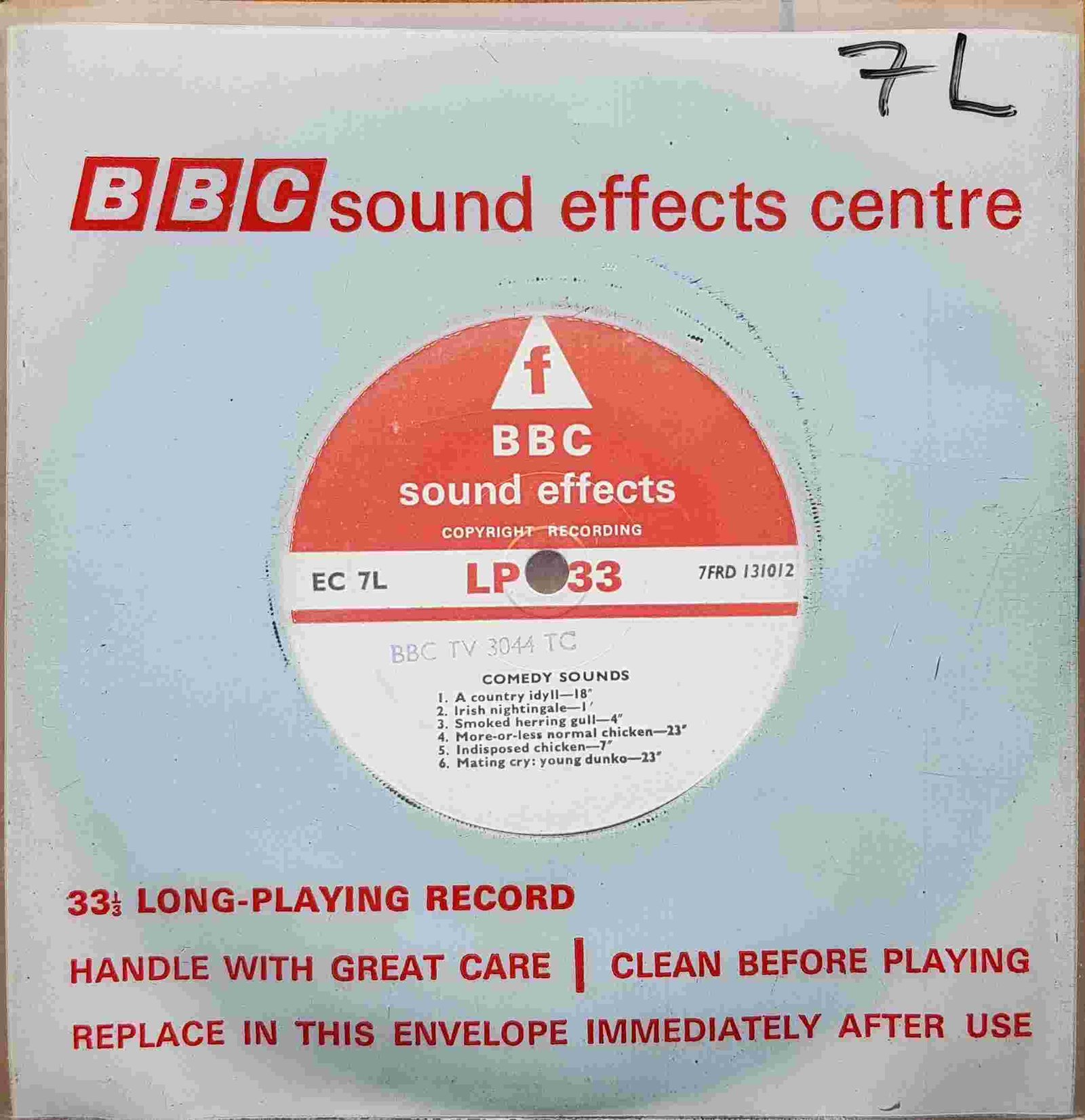 Picture of EC 7L Comedy sounds by artist Not registered from the BBC singles - Records and Tapes library