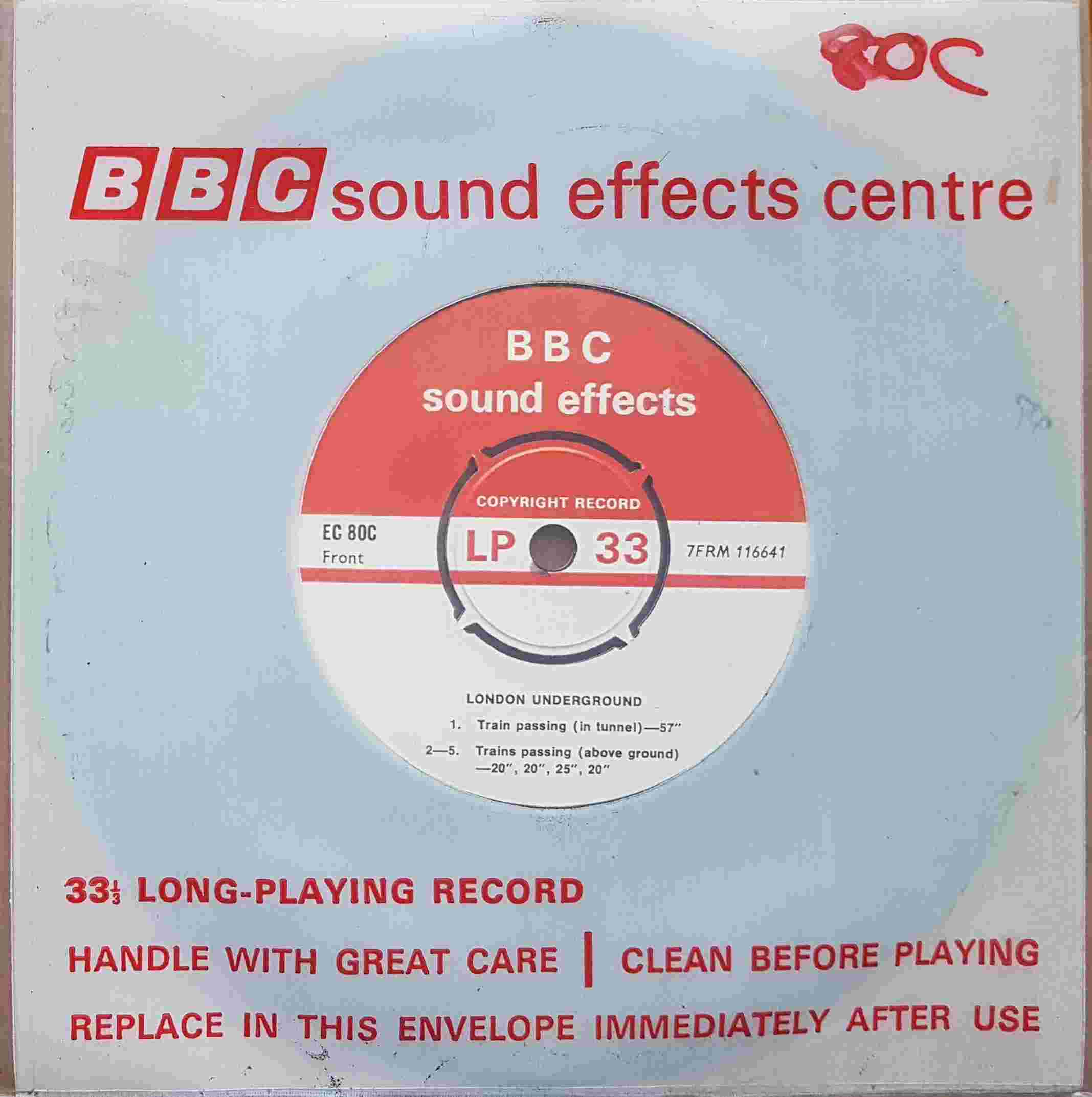 Picture of EC 80C London Underground by artist Not registered from the BBC singles - Records and Tapes library